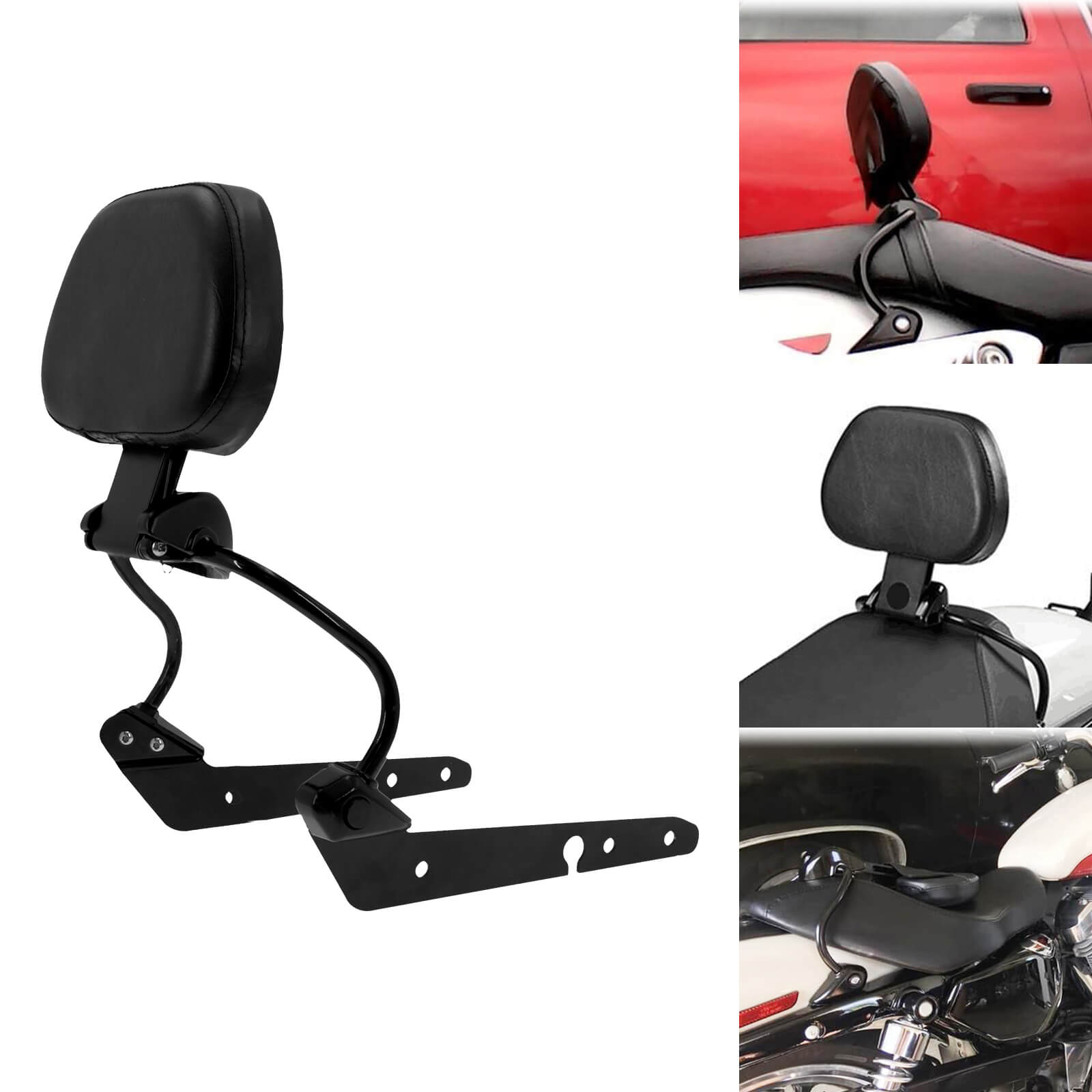 Quick Release Rider Backrest Detachable for Harley Sportster '04-'22 | Mactions