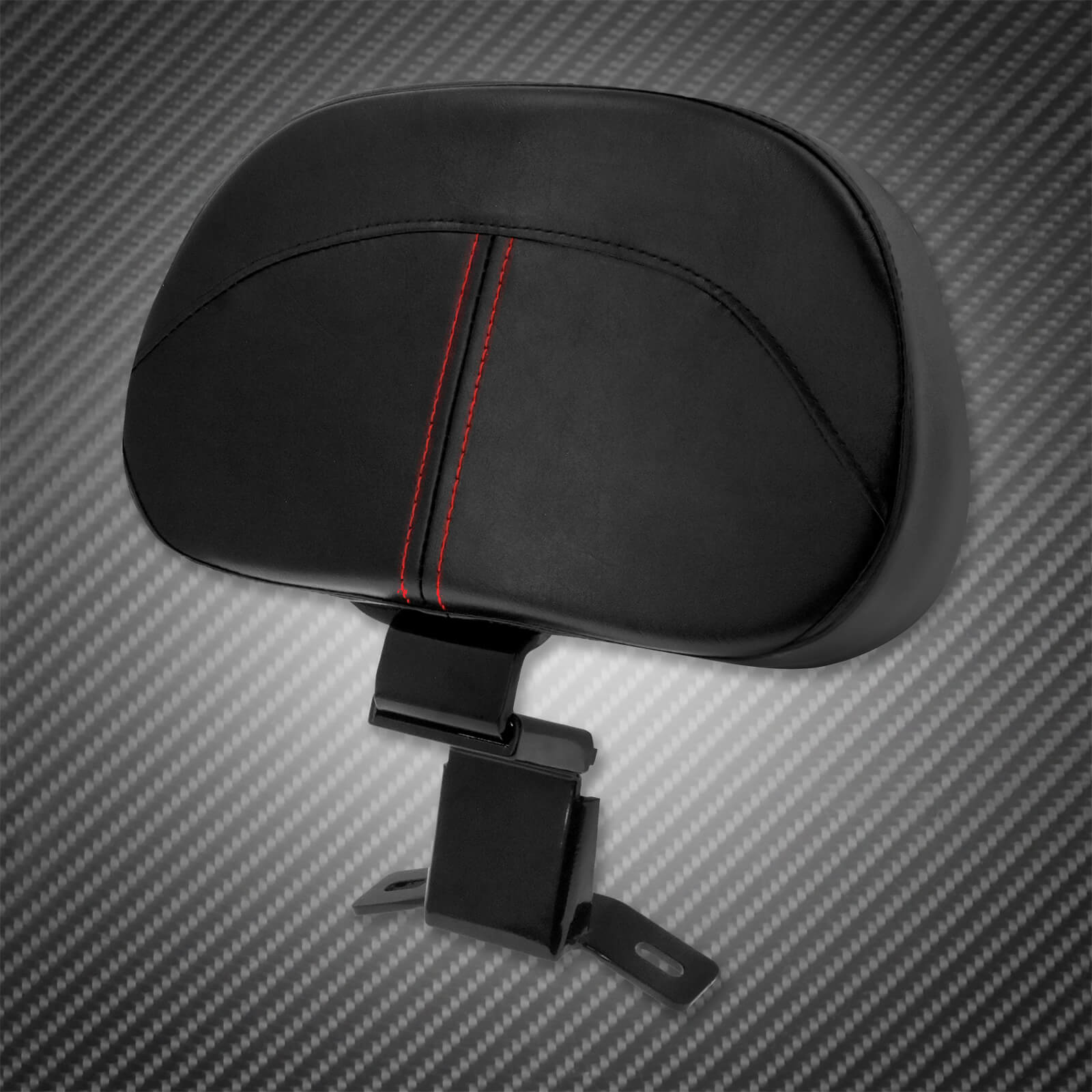 CB012202 mactions adjustable rider backrest with tool bag for harley touring