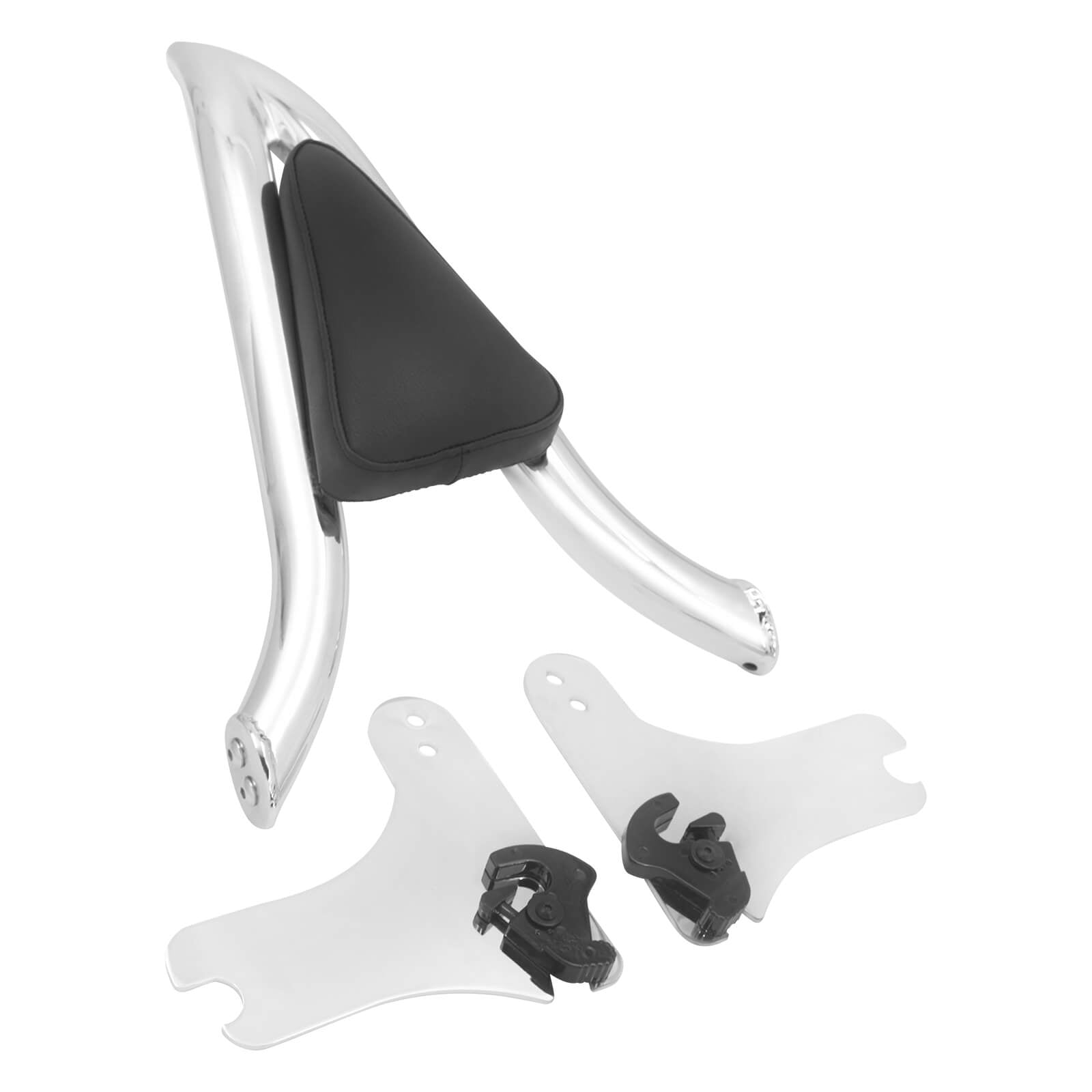 CB0131-detachable-harley-passenger-backrest-Split-assembly-chrome