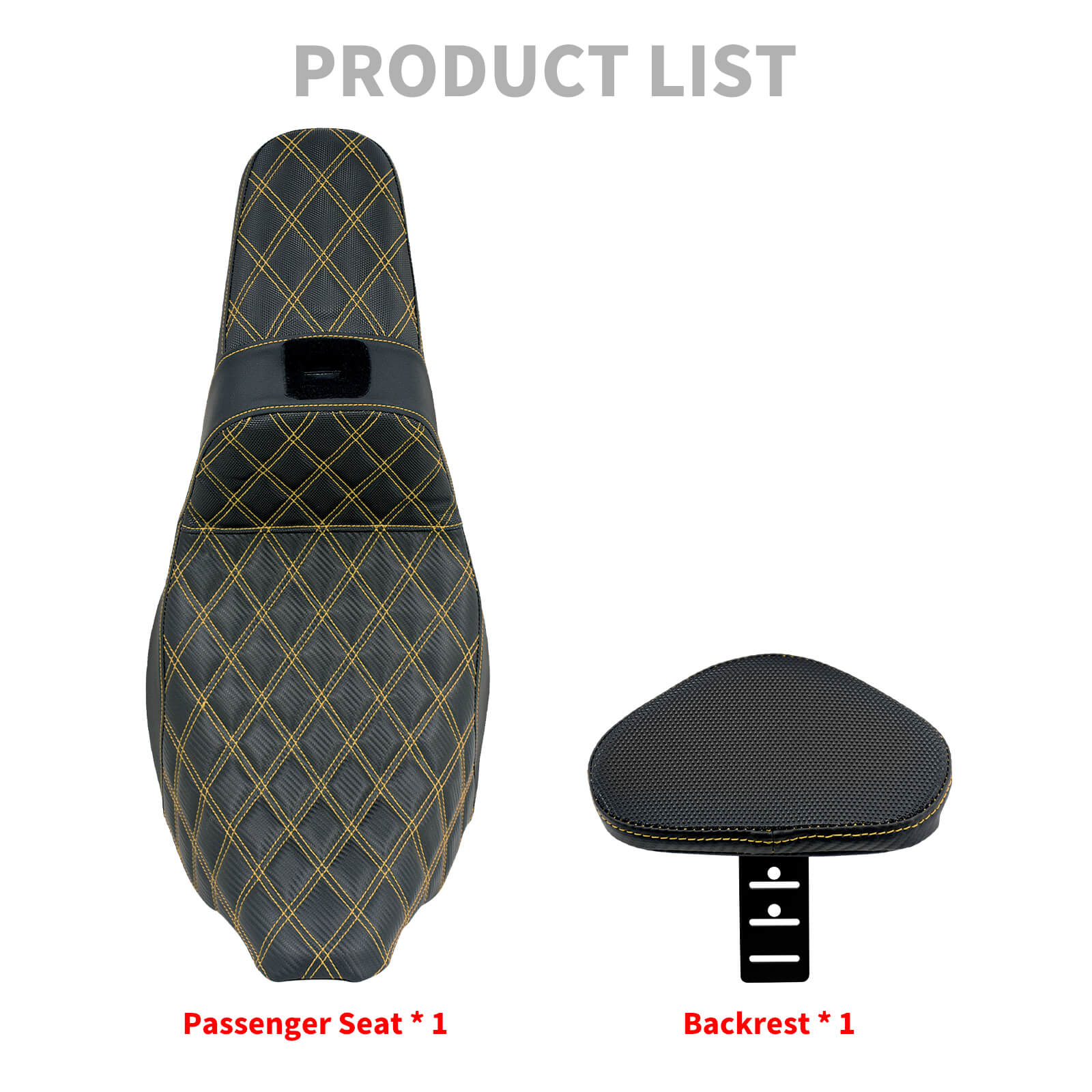 CB013308 mactions Rider Passenger Step Up Seat w/ Adjustable Backrest for Harley road glide - product list