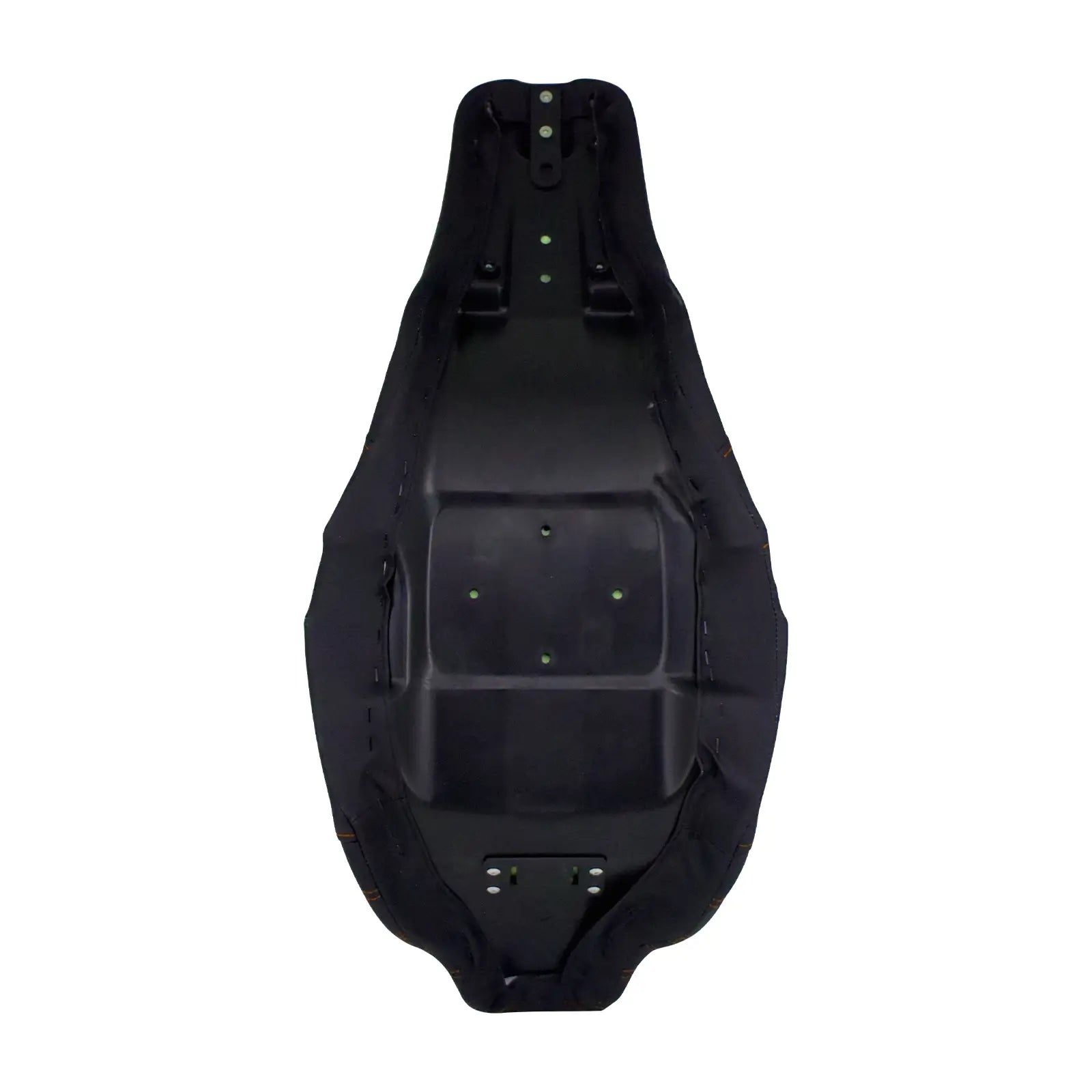 CB013310 mactions rider passenger step up seat for harley orange stitching backside