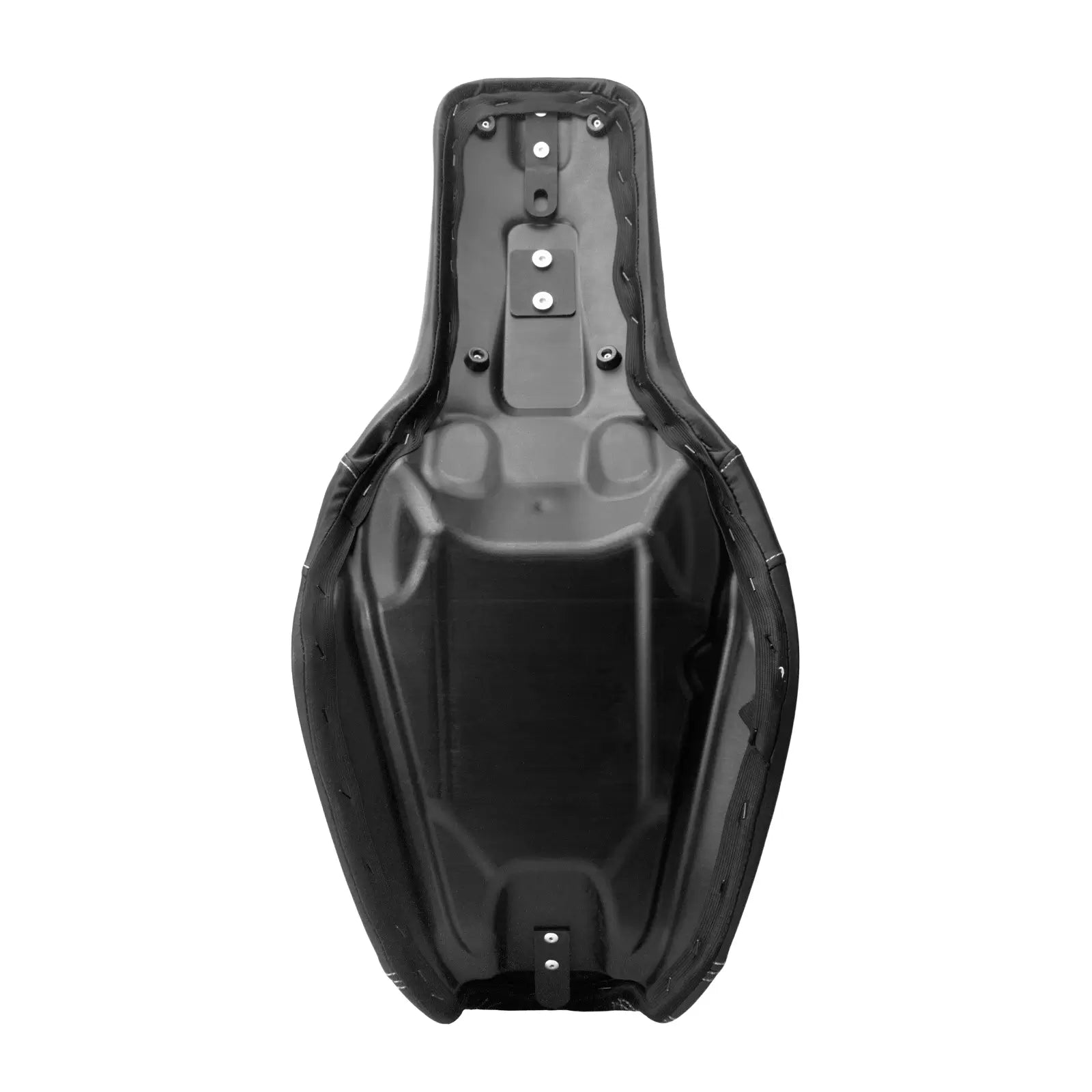 CB014505 mactions Two-Up Rider & Passenger Seat with Backrest for Harley Dyna - backside