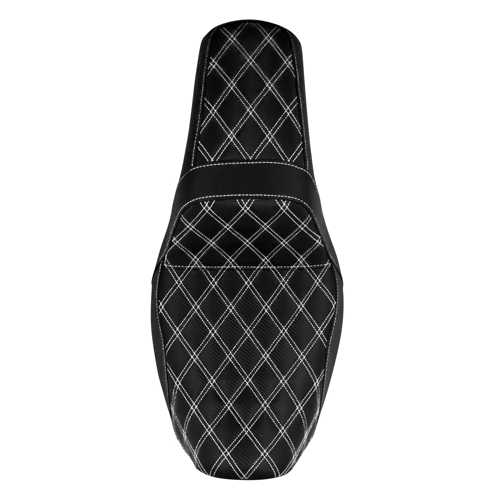 CB014508 mactions Two-Up Rider Passenger Seat wihte stitching