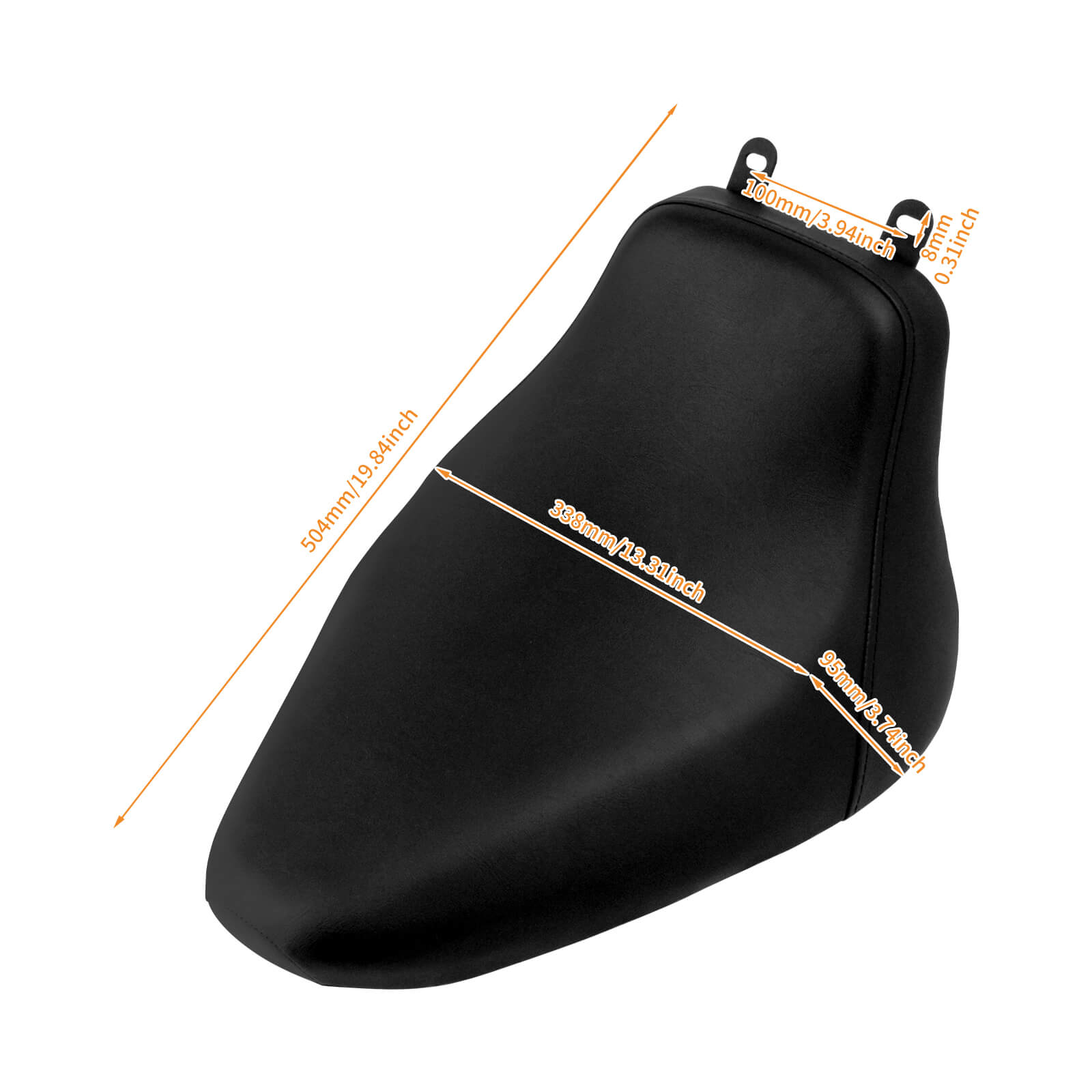 Low Profile Rider Solo Seat For Harley Softail Deluxe Heritage Classic '06-'17 | Mactions