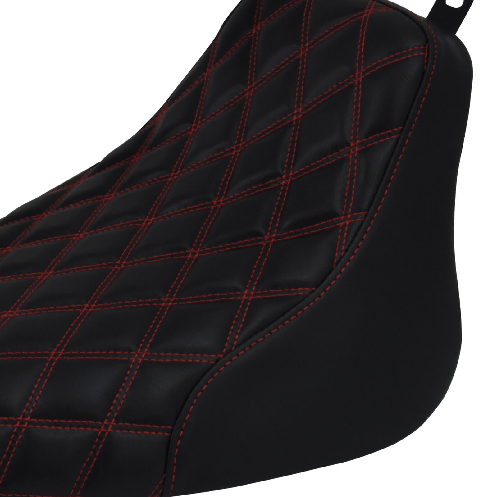 CB014804 Low Profile Rider Solo Seat Diamond For Harley Softail - red