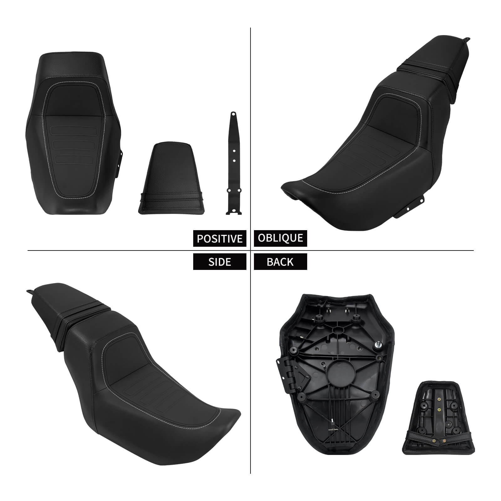 CB015201 mactions Rider Passenger Two Up Seat For Harley Nightster RH975