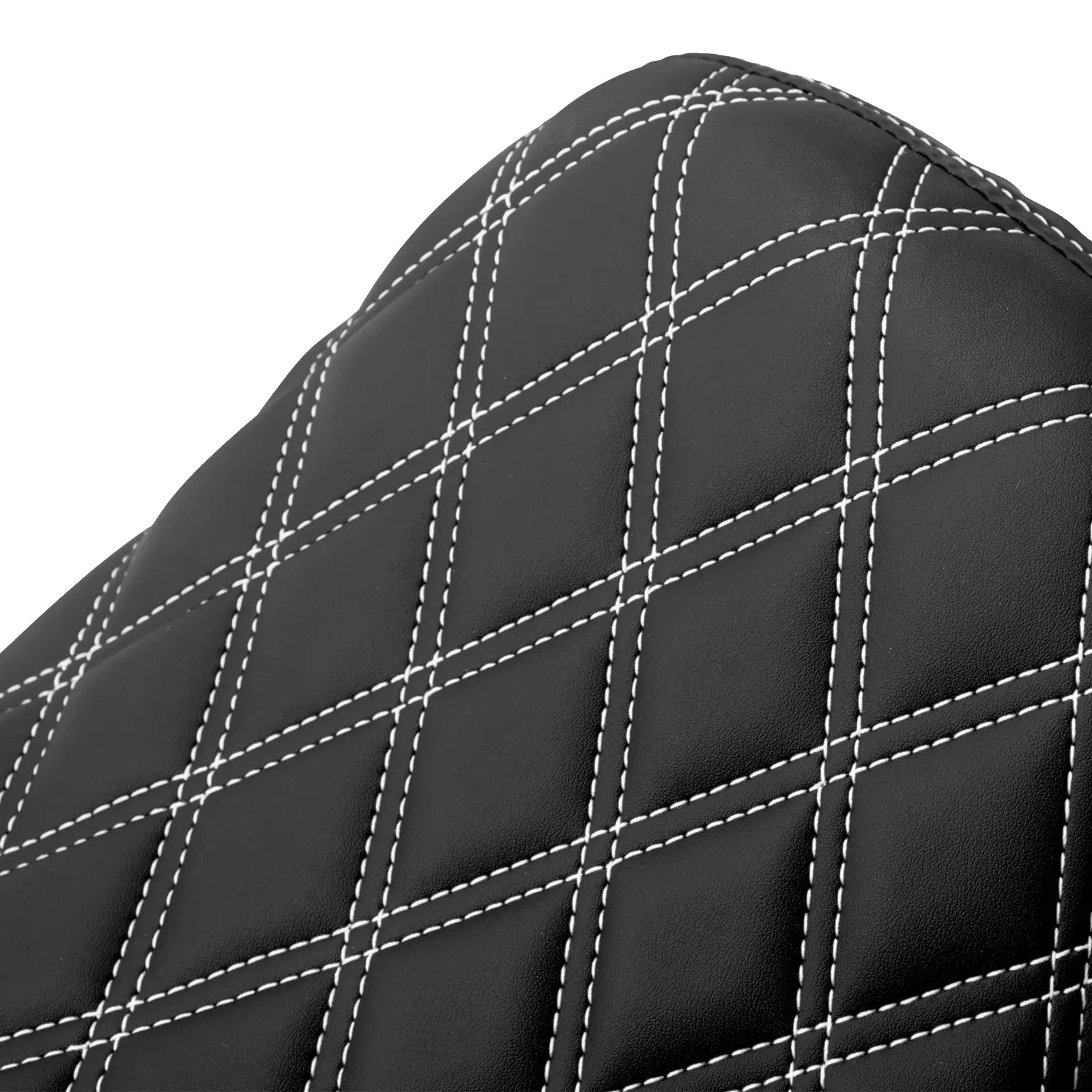 CB015504 CB015504 mactions Solo Seat For Harley Softail Rocker white stitching details