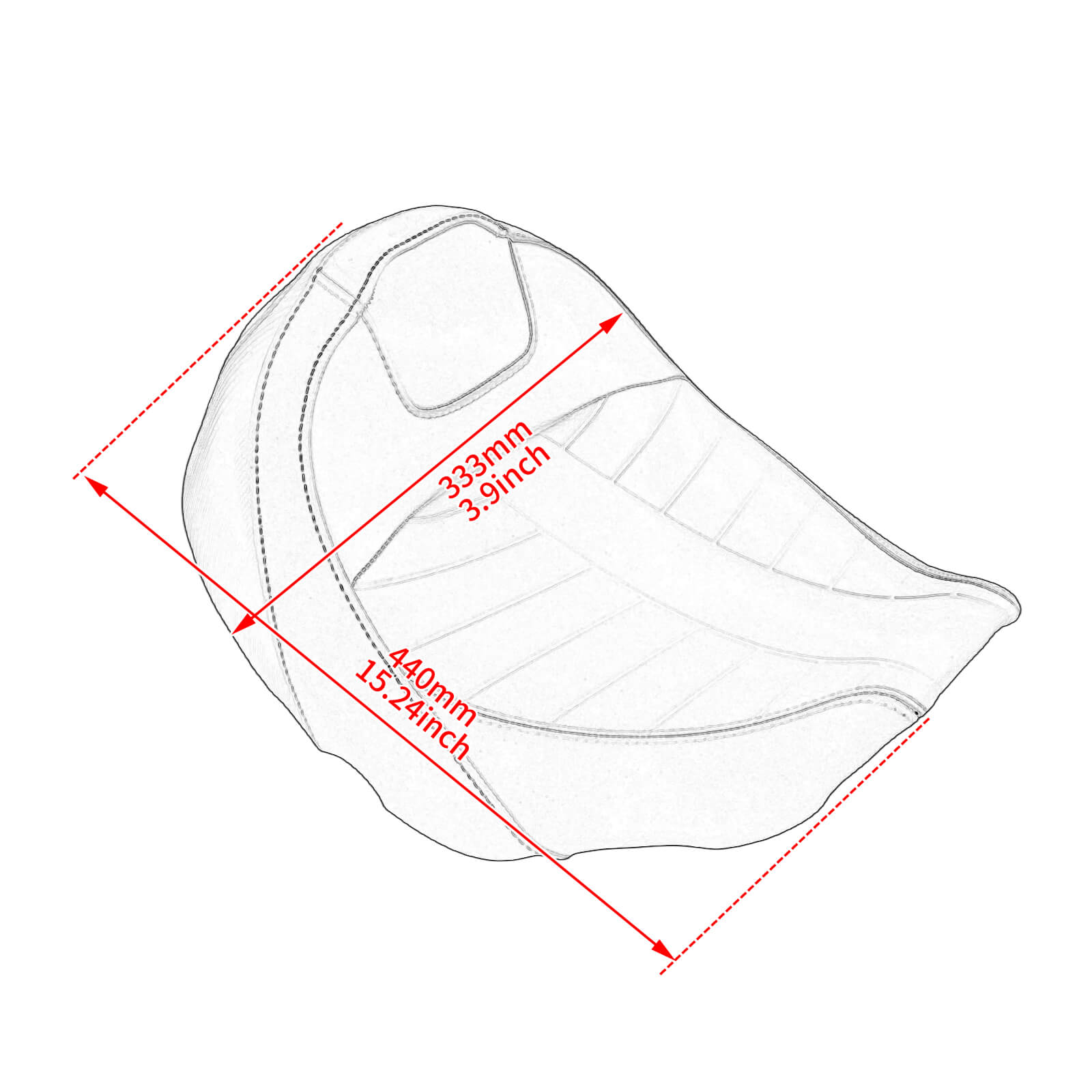 Sport Solo Touring Seat for Harley FLHXSE FLTRXSE - Red Contrast Stitching | Mactions