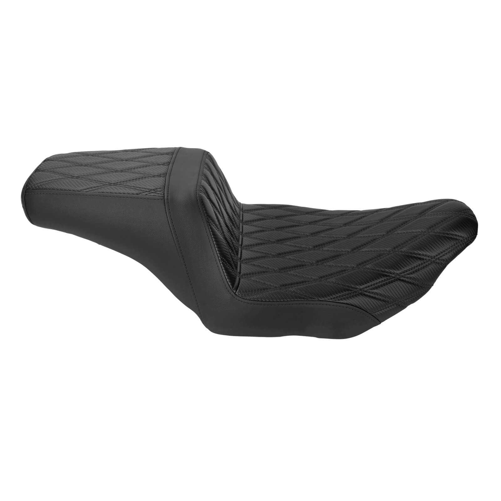 CB0166 mactions Custom Bagger One-Piece Rider & Passenger Seat With black Diamond Stitching