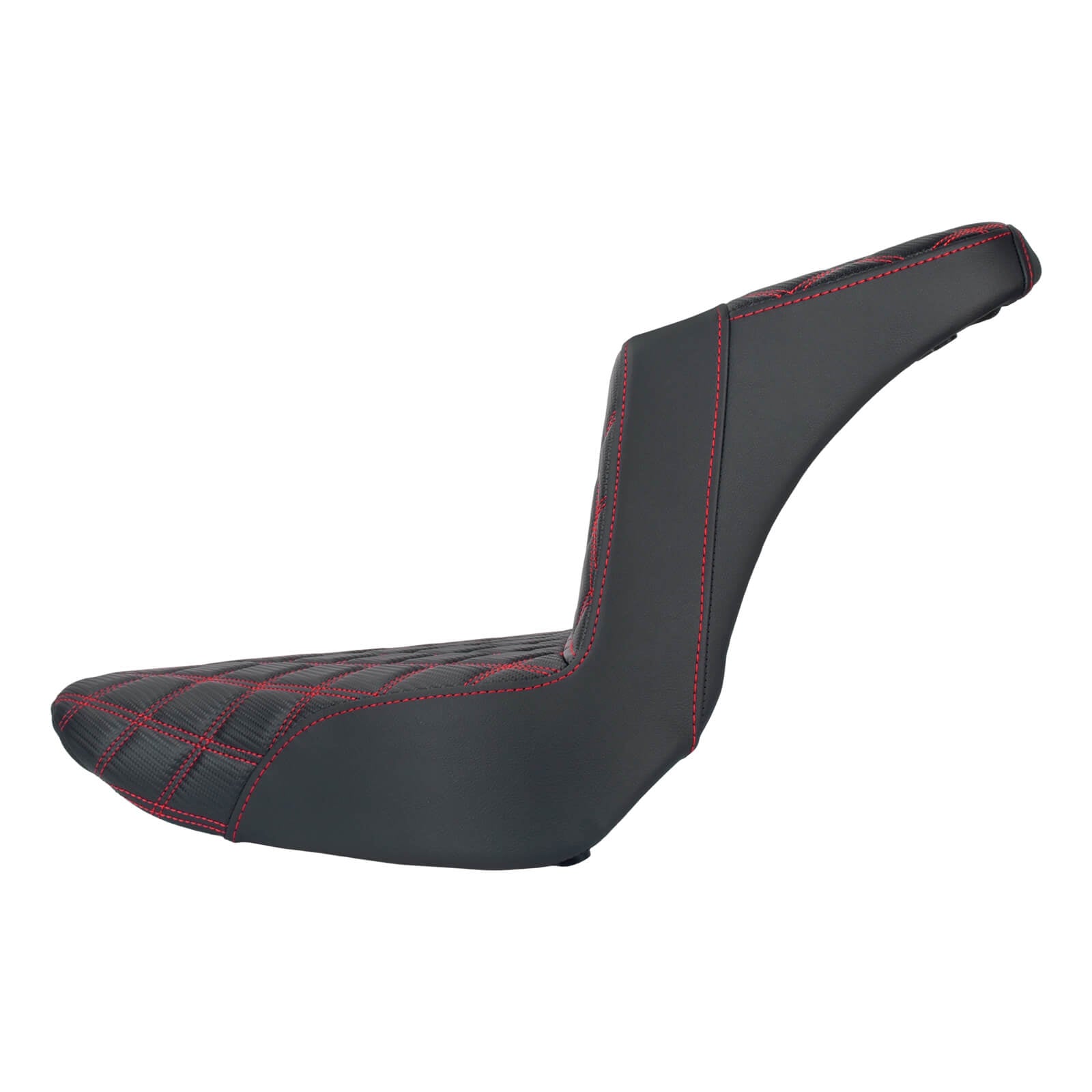 CB016903 mactions Performance Step-Up Seat Lattice Stitch Fit harley '18-'25 Fat Boy & '23-'25 Breakout