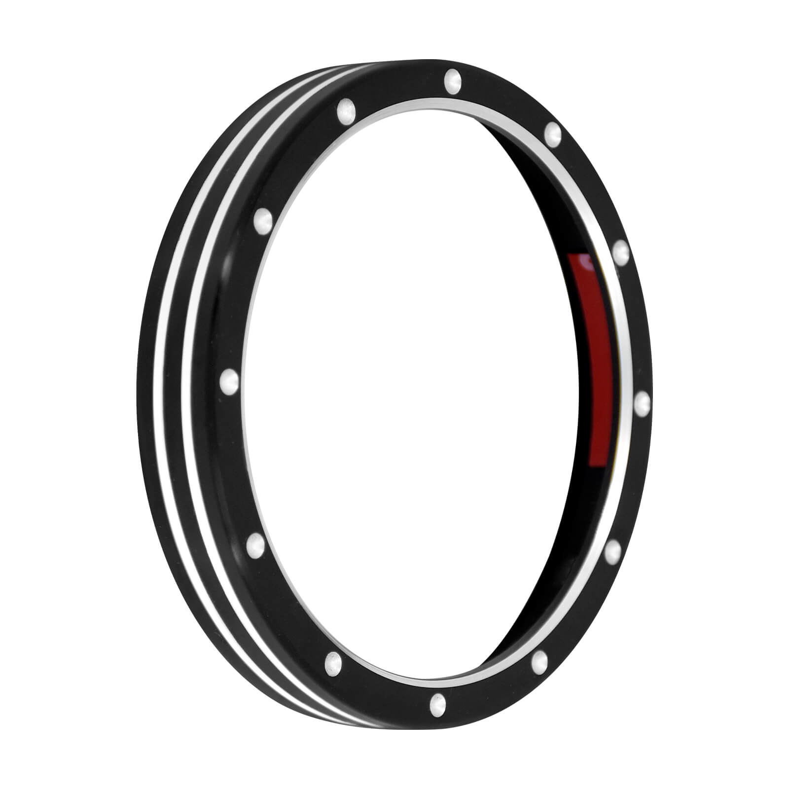 CR009404 mactions Speedometer Trim Ring for Harley Sportster dyna - black