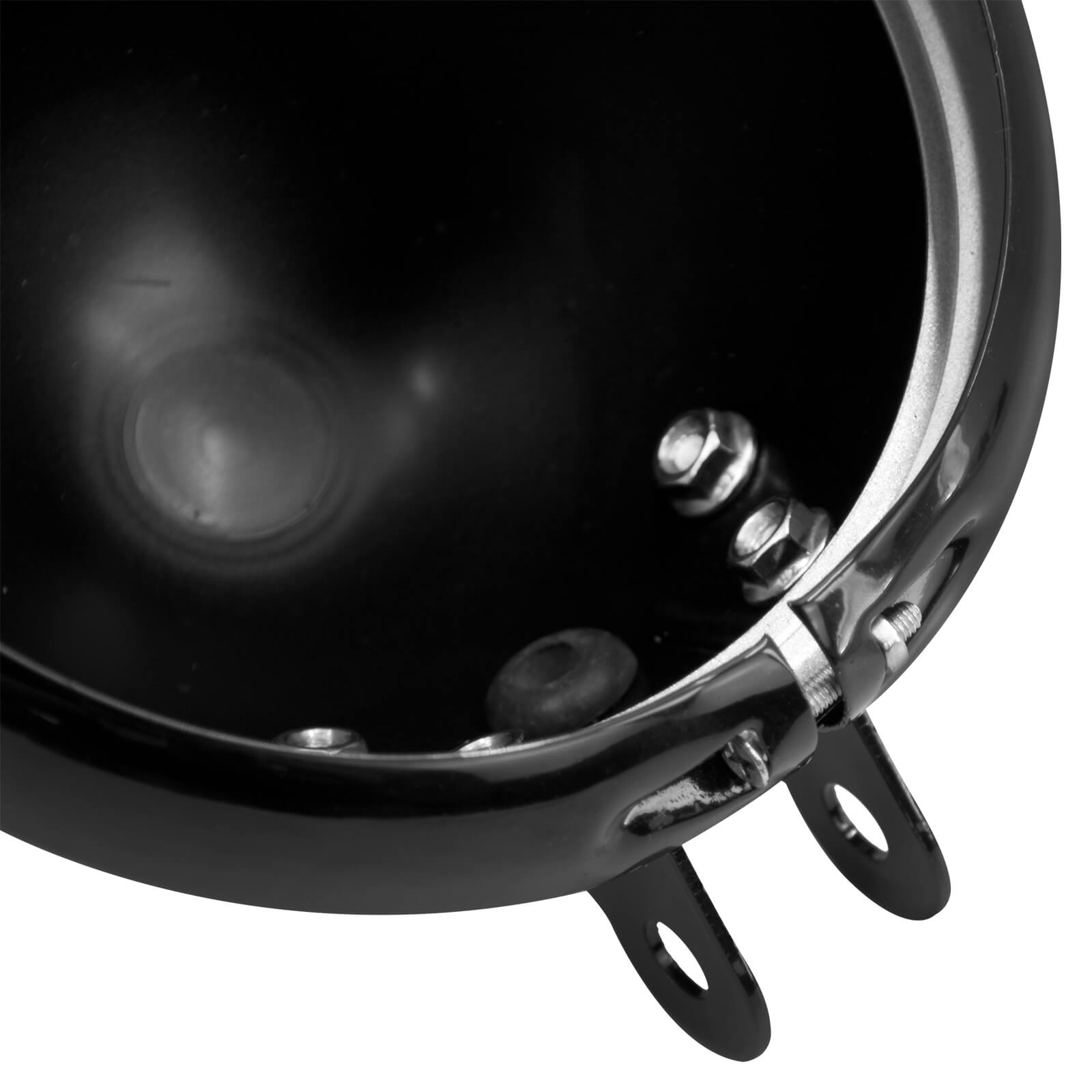 5.75" Headlight Cover Black Housing For Sportster Softail Dyna | Mactions