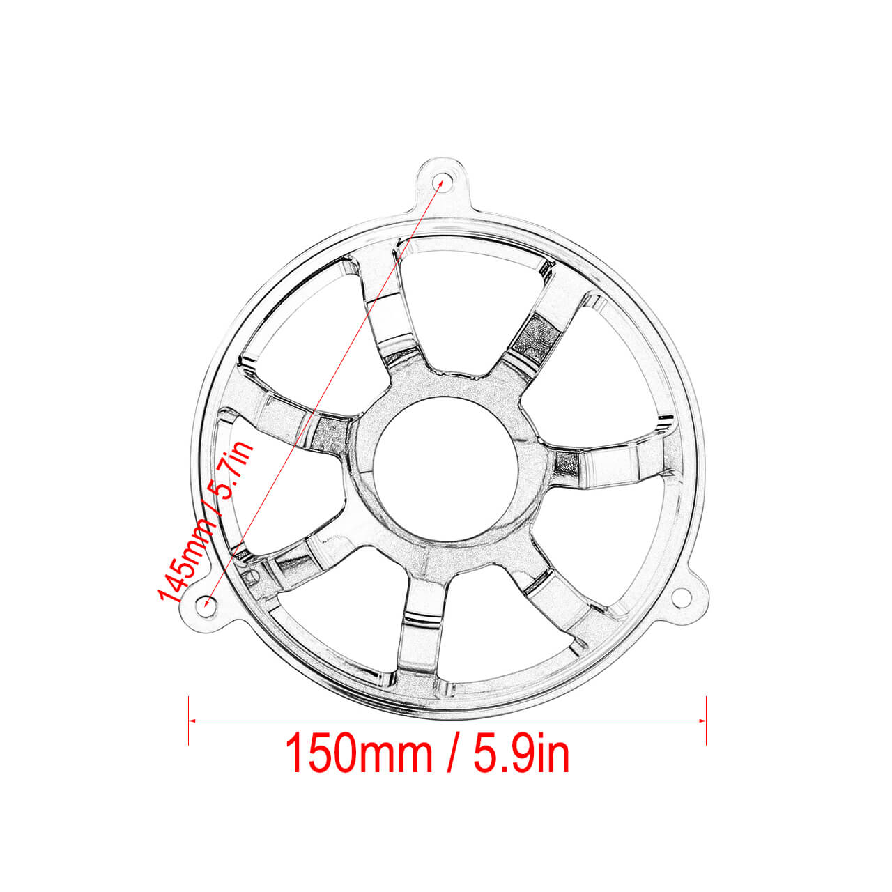 CR020405 mactions Front Speaker Grill Mesh Cover Fit Harley touring size