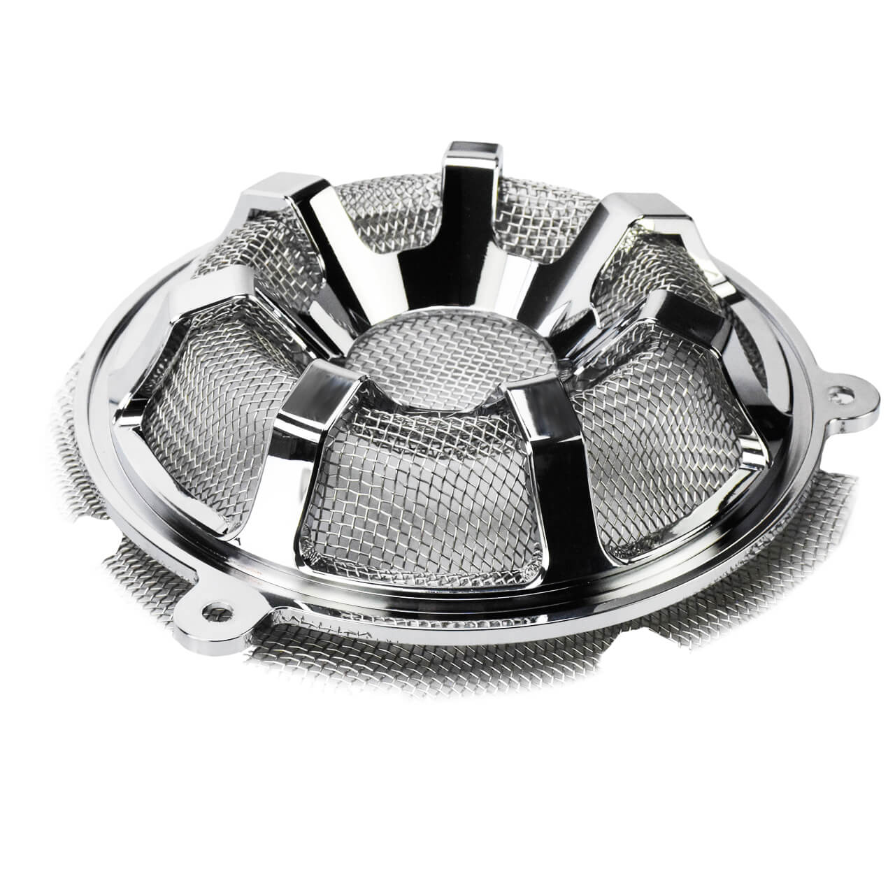 CR020406 mactions Front Speaker Grill Mesh Cover Fit Harley road glide chrome