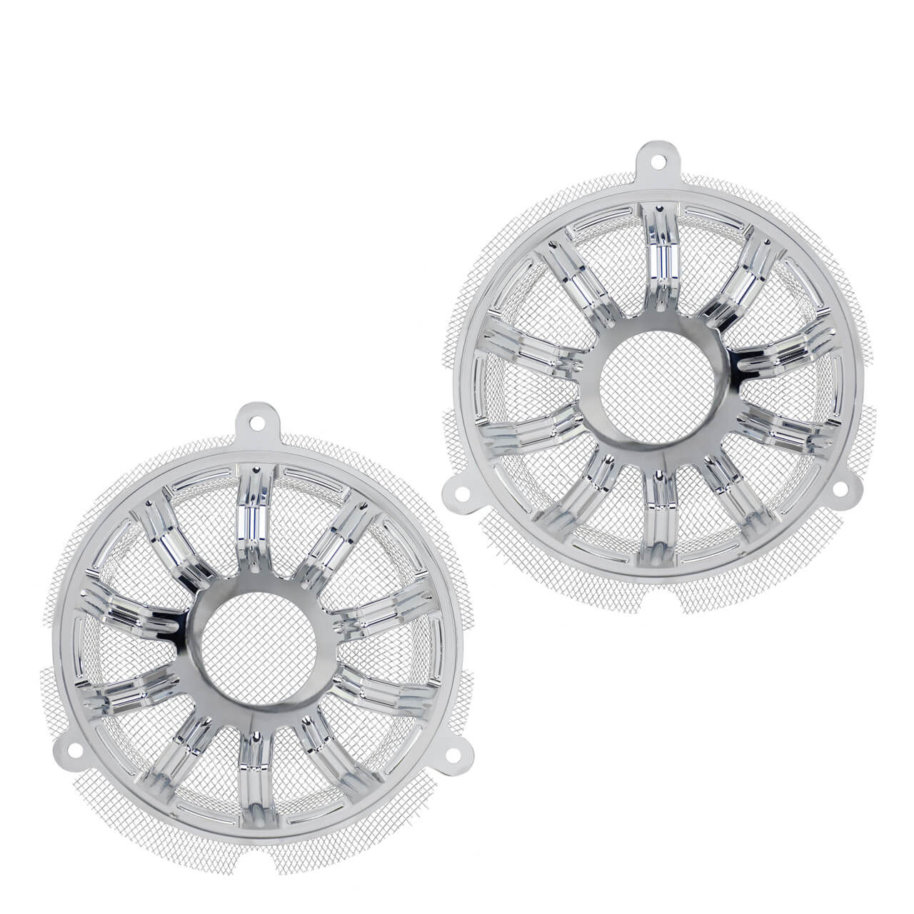 CR0204 mactions cnc speaker gril cover accents chrome