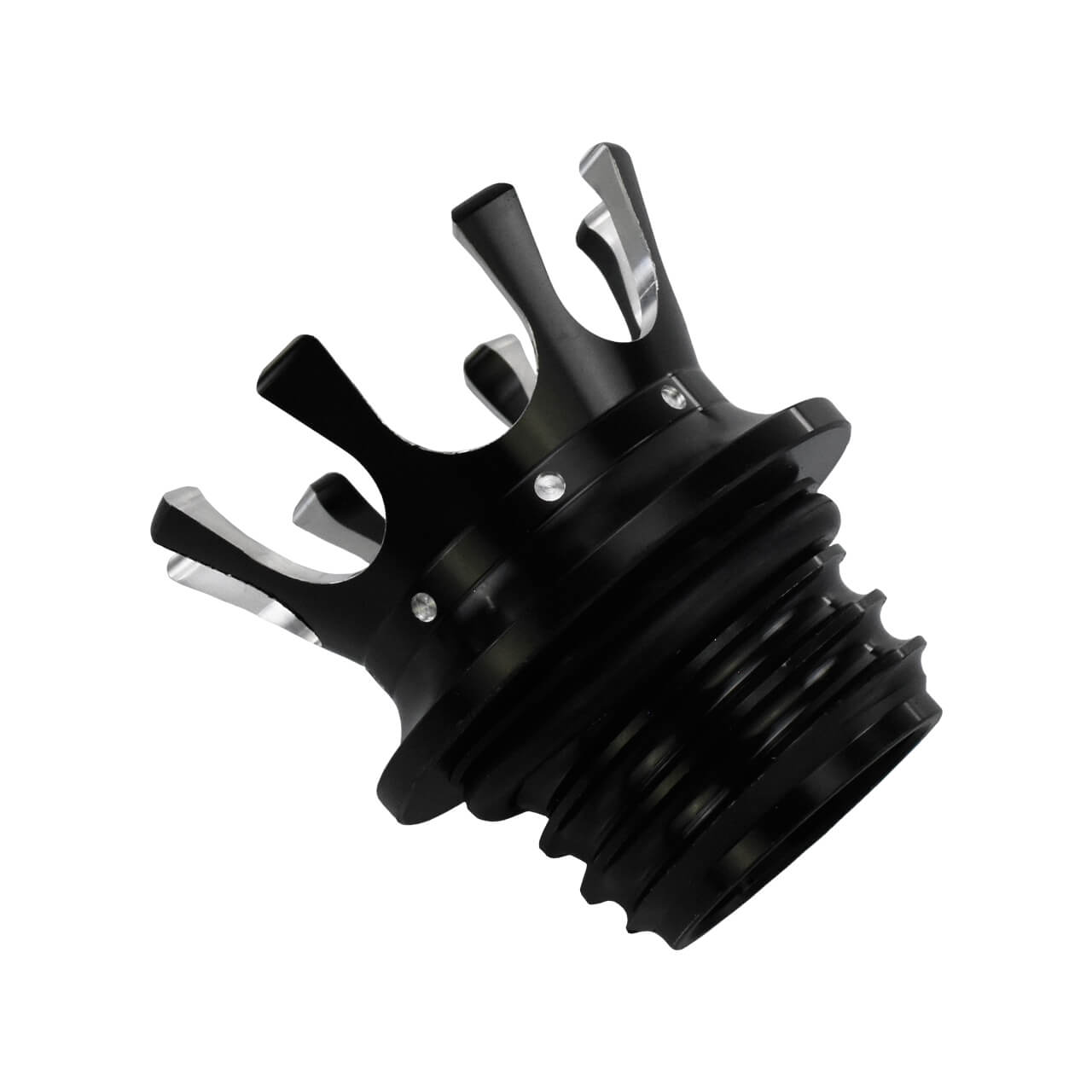 King Crown Gas Cap Fuel Tank Right-hand Thread Billet Aluminum Fit Harley | Mactions