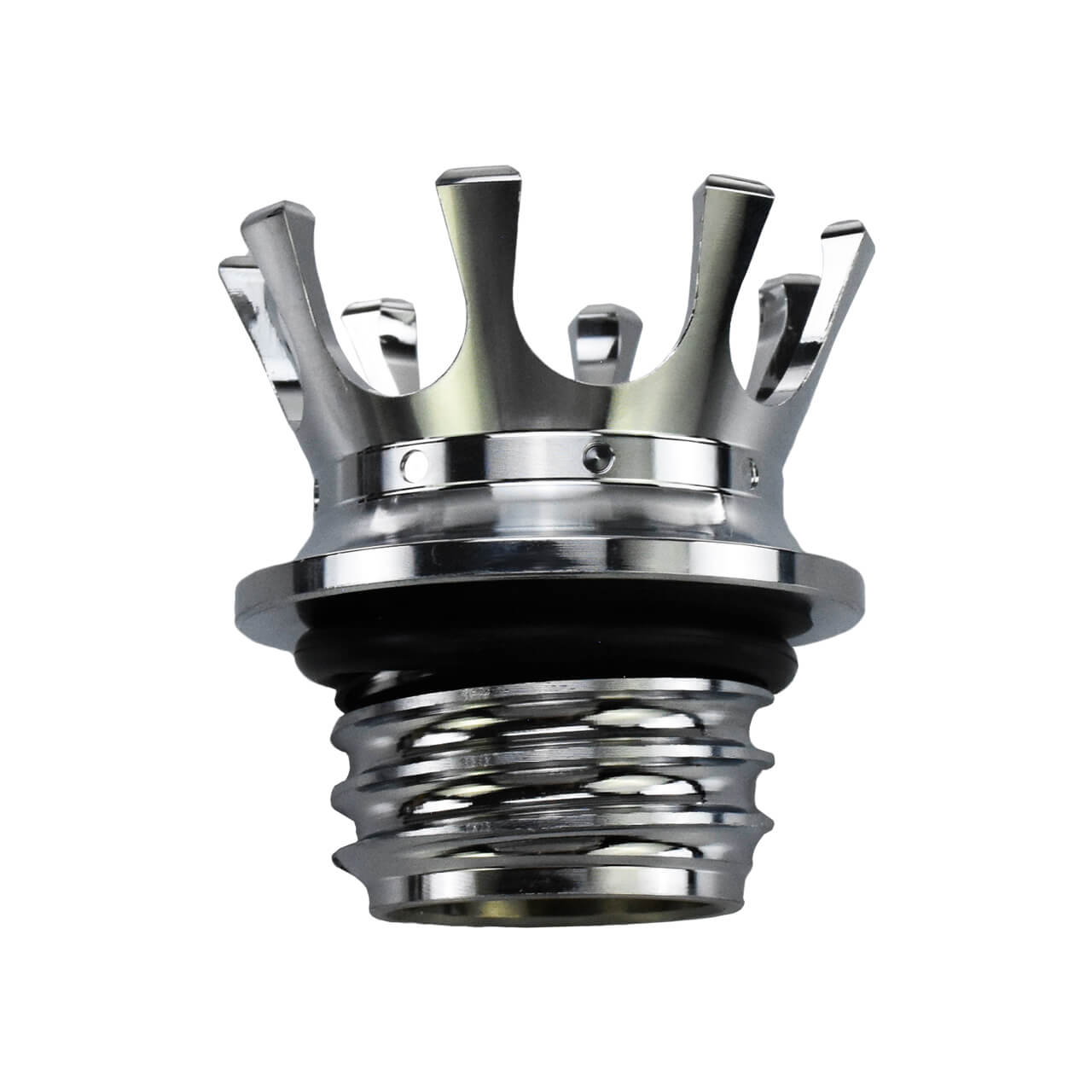King Crown Gas Cap Fuel Tank Right-hand Thread Billet Aluminum Fit Harley | Mactions