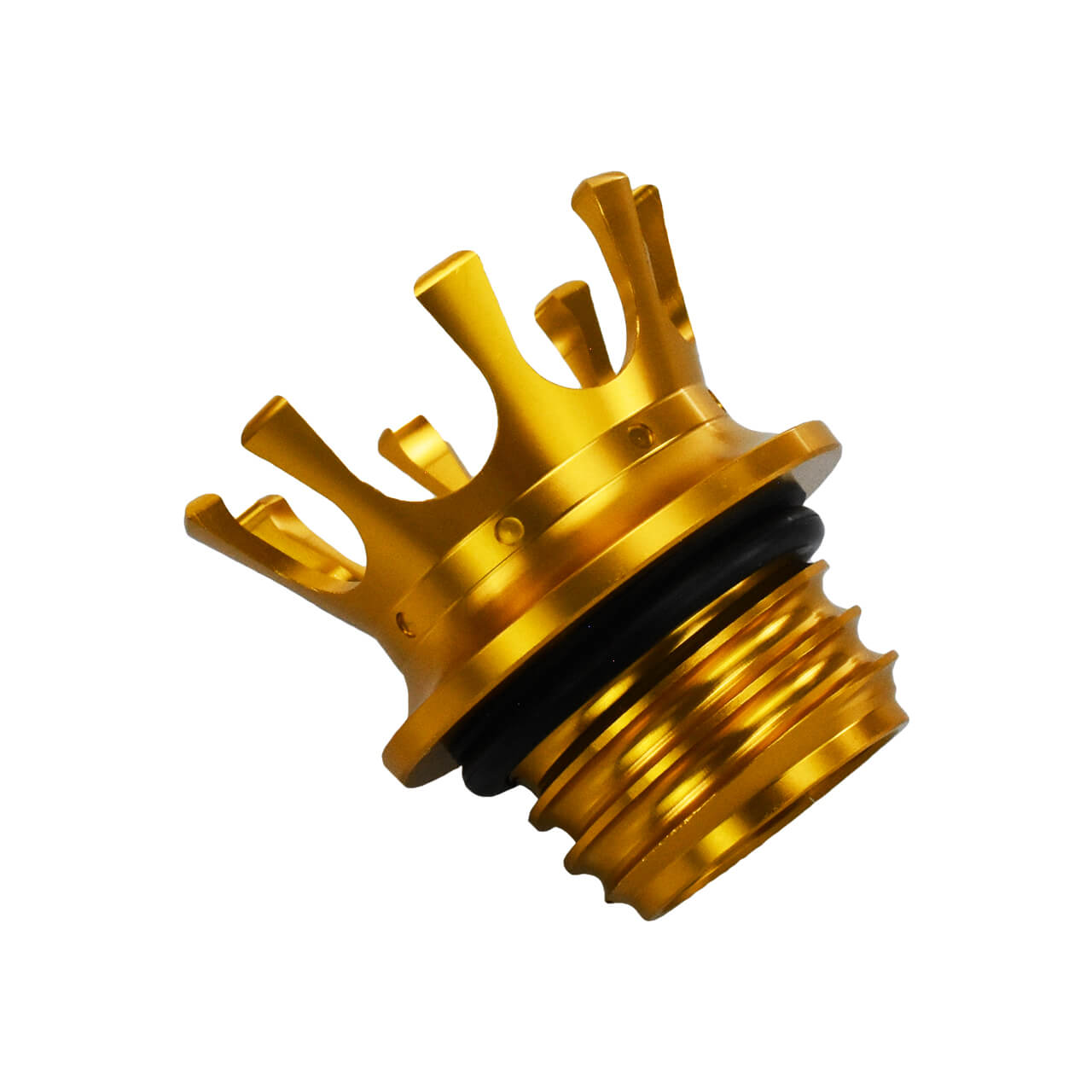 King Crown Gas Cap Fuel Tank Right-hand Thread Billet Aluminum Fit Harley | Mactions