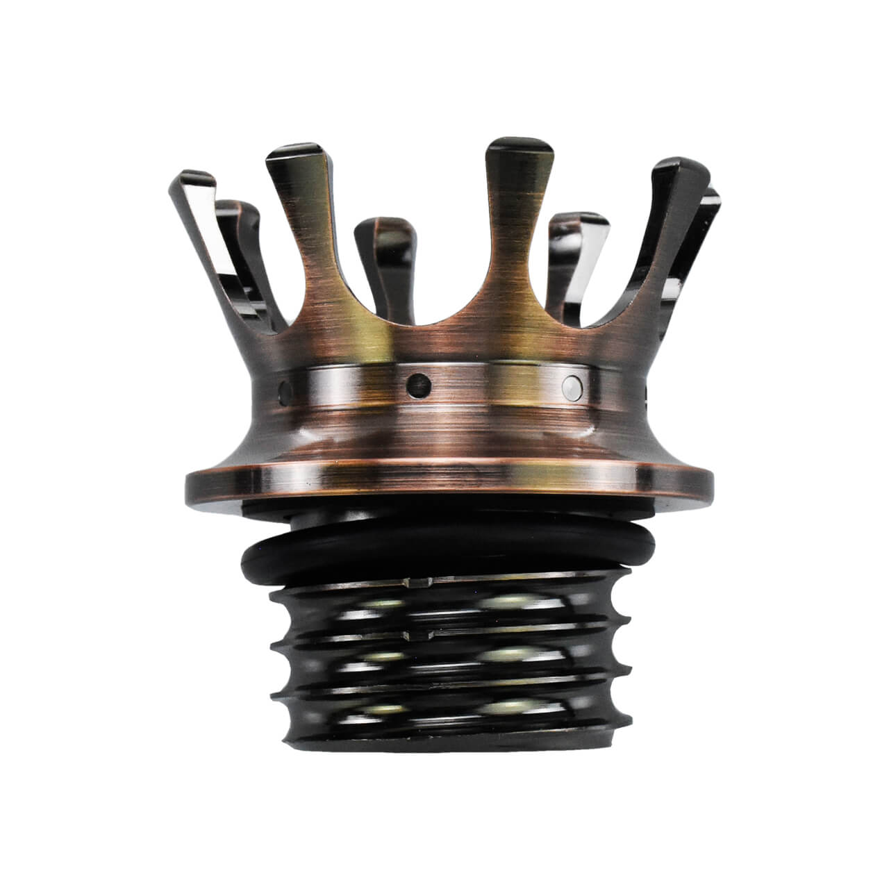 King Crown Gas Cap Fuel Tank Right-hand Thread Billet Aluminum Fit Harley | Mactions