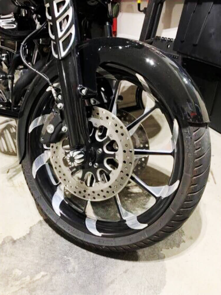 Harley Touring Bagger용 23인치 프론트 펜더 머드가드 | 맥션