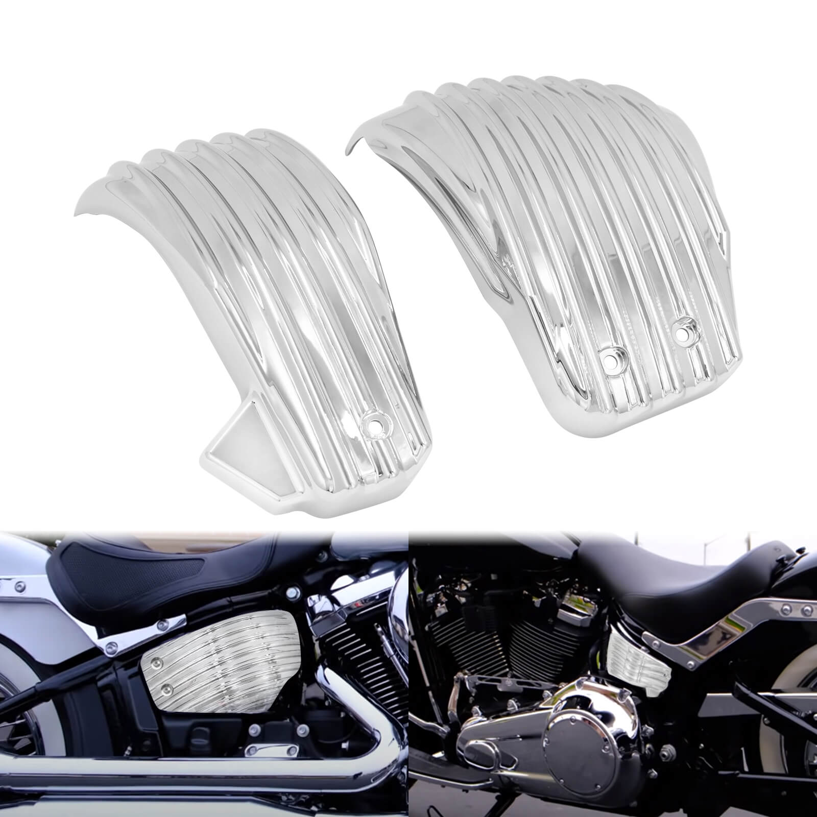 Battery Side Fairing Covers Side Panel Protection for Harley M8 Softail Models 2018-2023 | Mactions