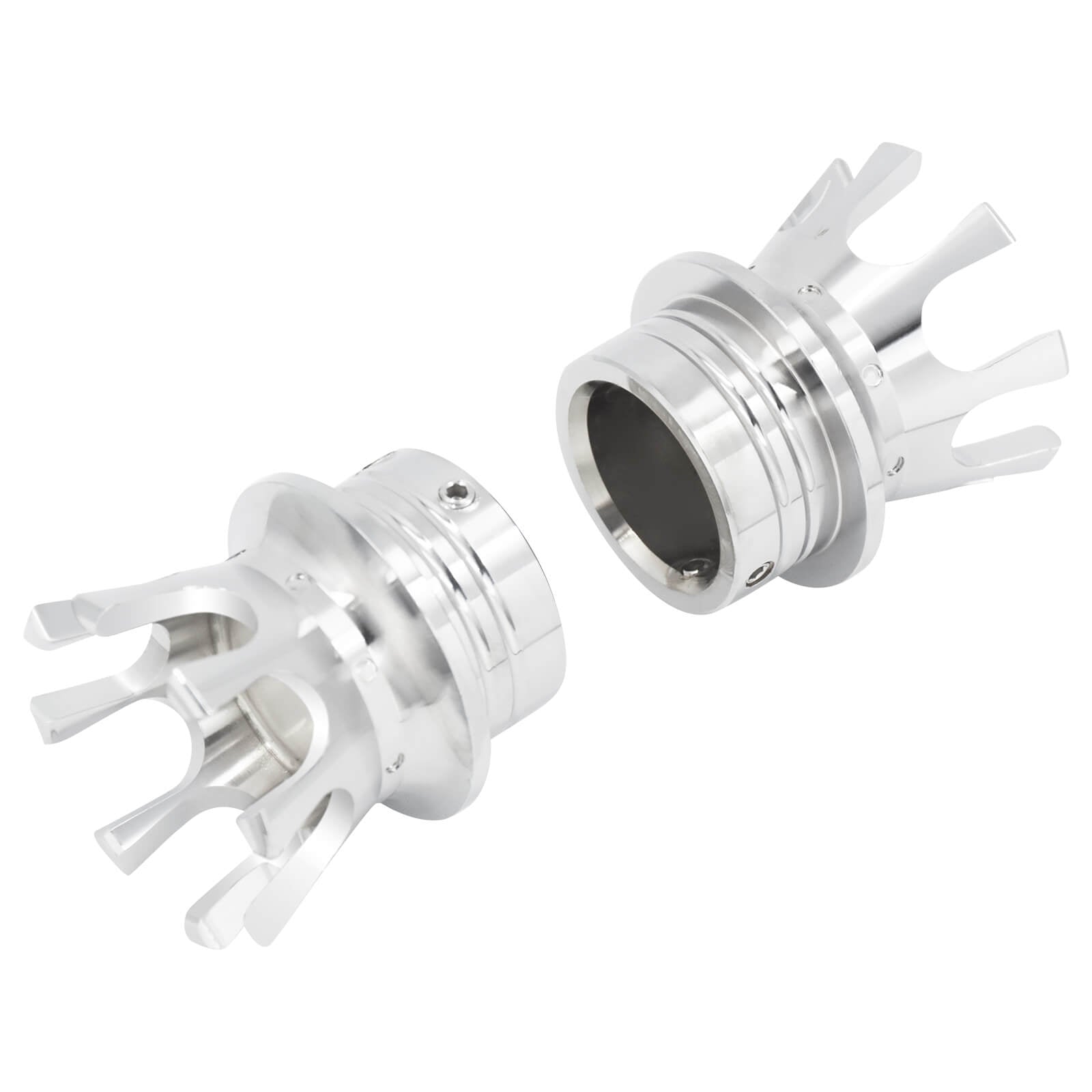 CR0292-mactions-Crown-Front-Axle-Nut-Covers-for-softail-chrome