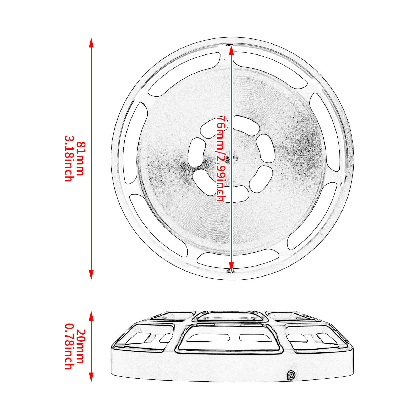 CNC Cut Front Horn Cover Speaker Cover Fit Harley Sportster XL 1200 1996-2022 | Mactions
