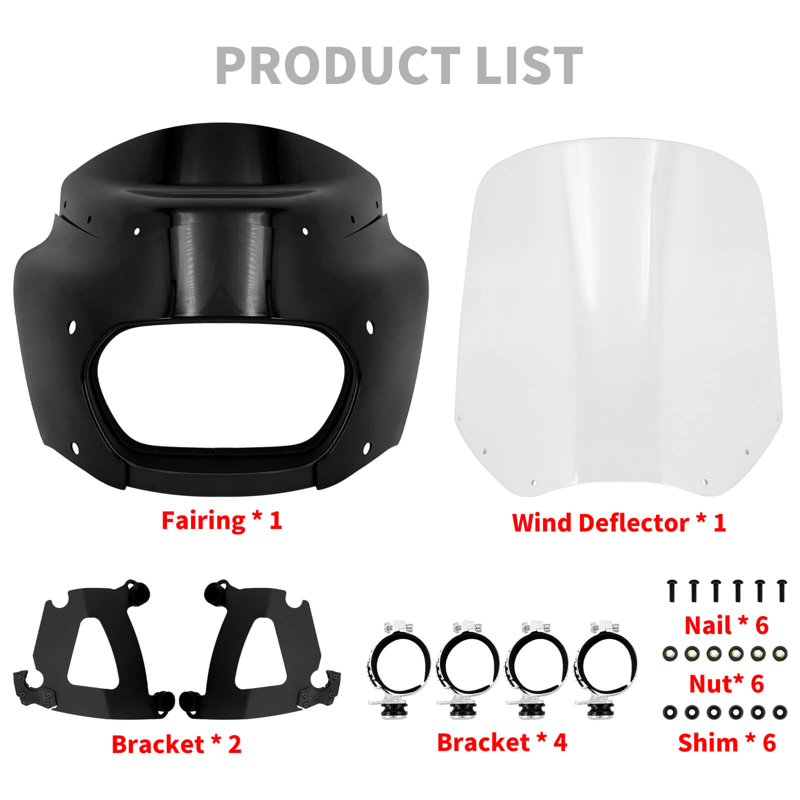 CR029803 mactions Motorcycle Headlight Fairing For Harley softail list