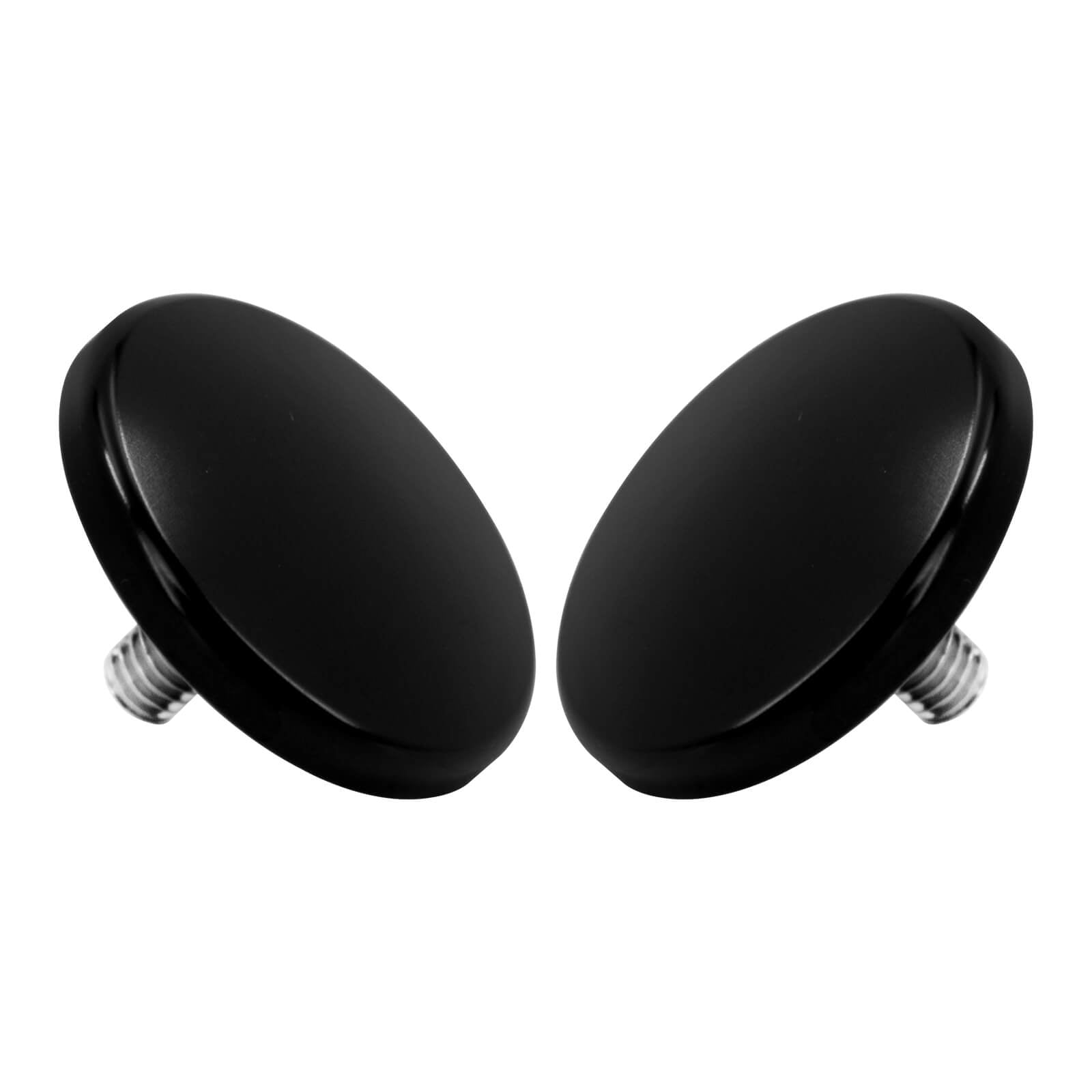 CR030401 Mactions_Black Inner Fairing Mirror Drop Block-Off Plates for Harley Touring FLHT FLHXSE