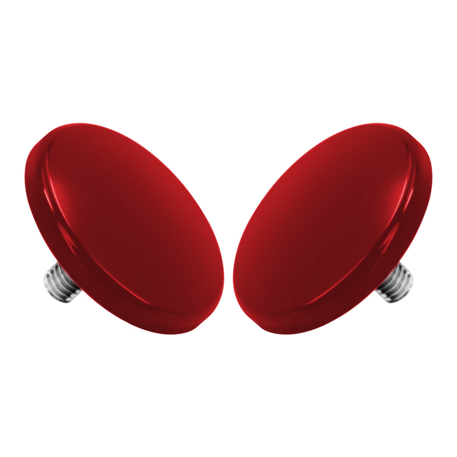 CR030403 Mactions_Red Inner Fairing Mirror Drop Block-Off Plates for Harley Touring FLHT FLHXSE