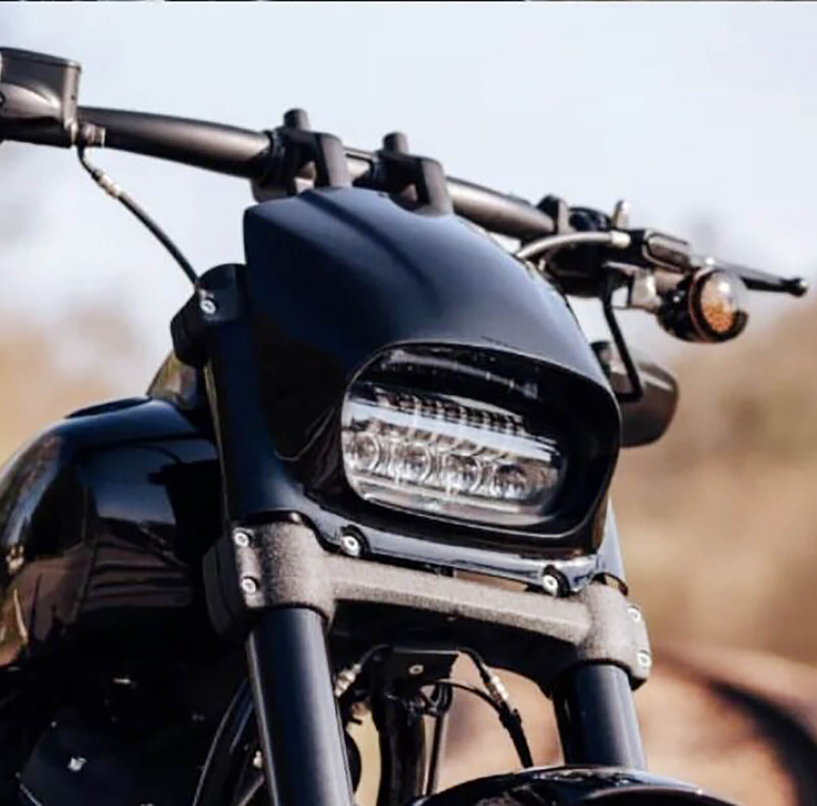 Headlight Fairing Mask Cowl For Harley Softail M8 Fat Bob '18-'22 | Mactions