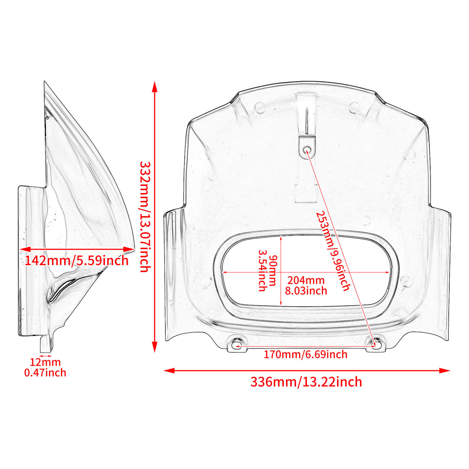 Headlight Fairing Mask Cowl For Harley Softail M8 Fat Bob '18-'22 | Mactions