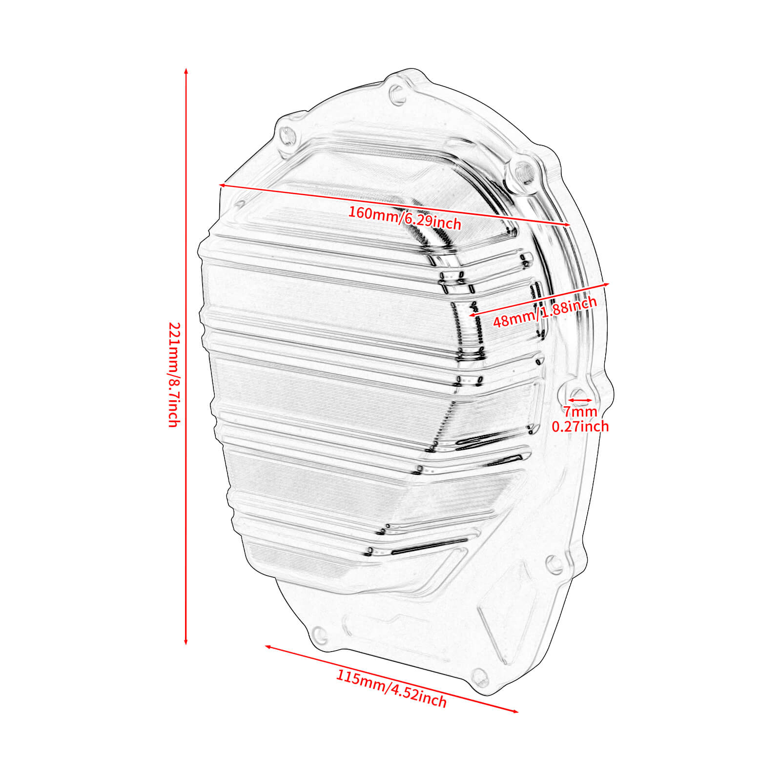 Side Cam Cover Fit Harley M8 Engine Touring Softail 2017-2025 | Mactions