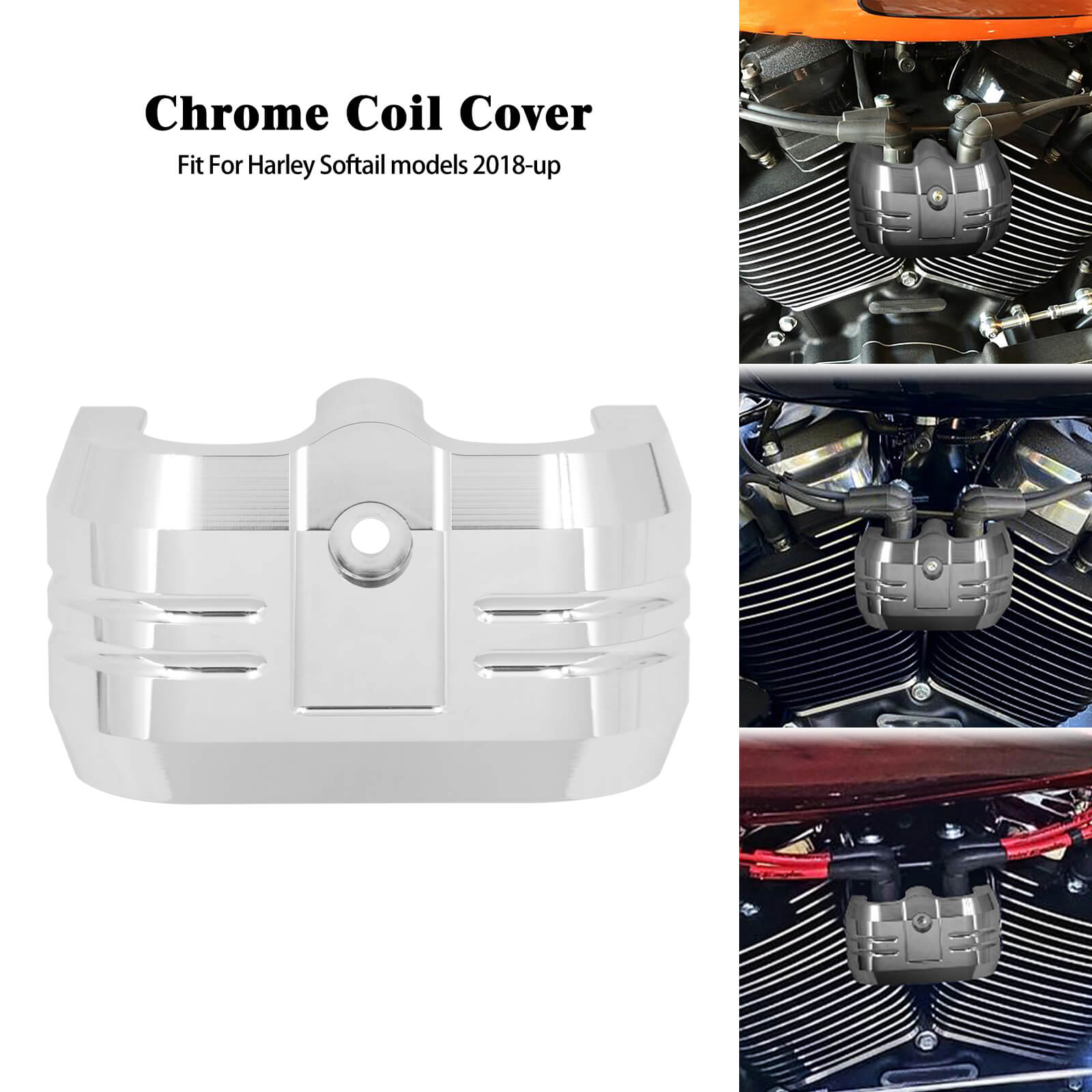 Motorcycle Ignition Coil Cover Fit Harley Softail 2018-up models | Mactions