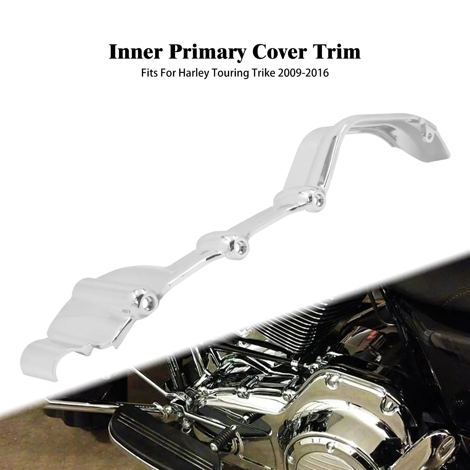 Chrome Inner Primary Covers Trim For Harley Touring Electra Road Glide '09-'16 | Mactions
