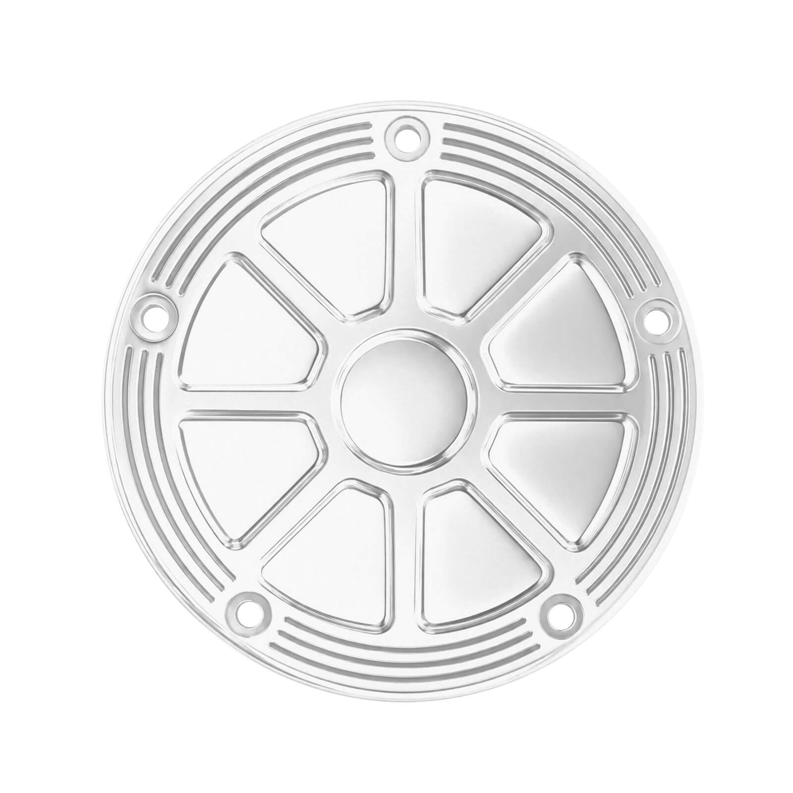 EN000602_Mactions_Custom Geometric 5-Hole Engine Derby Cover for Harley M8 Softail '18-Up