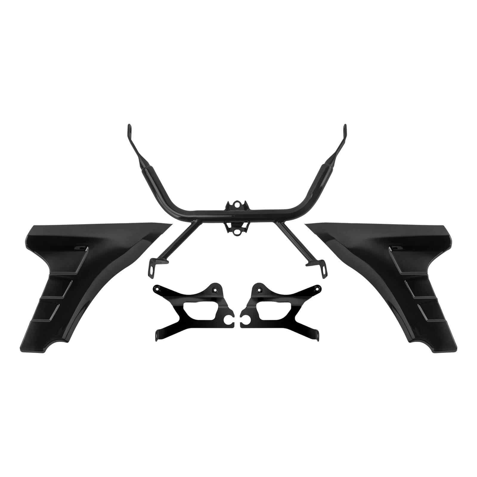 Harley CVO Road Glide Side Fairing Panel & Support Bracket Kit 2023-2024 - Gloss Black | Mactions