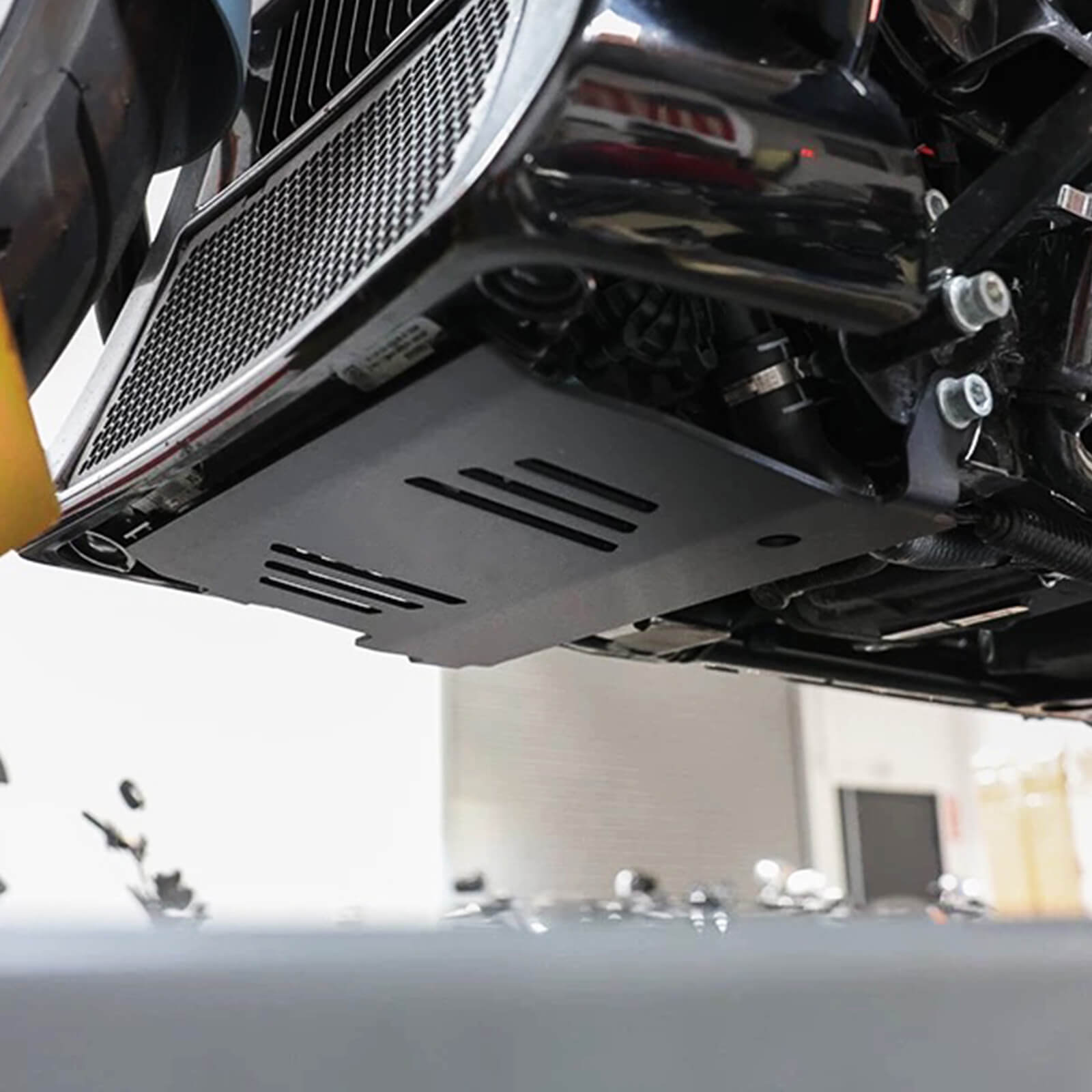 FR003401 mactions Motorcycle Lower Engine Chassis Protector - effect