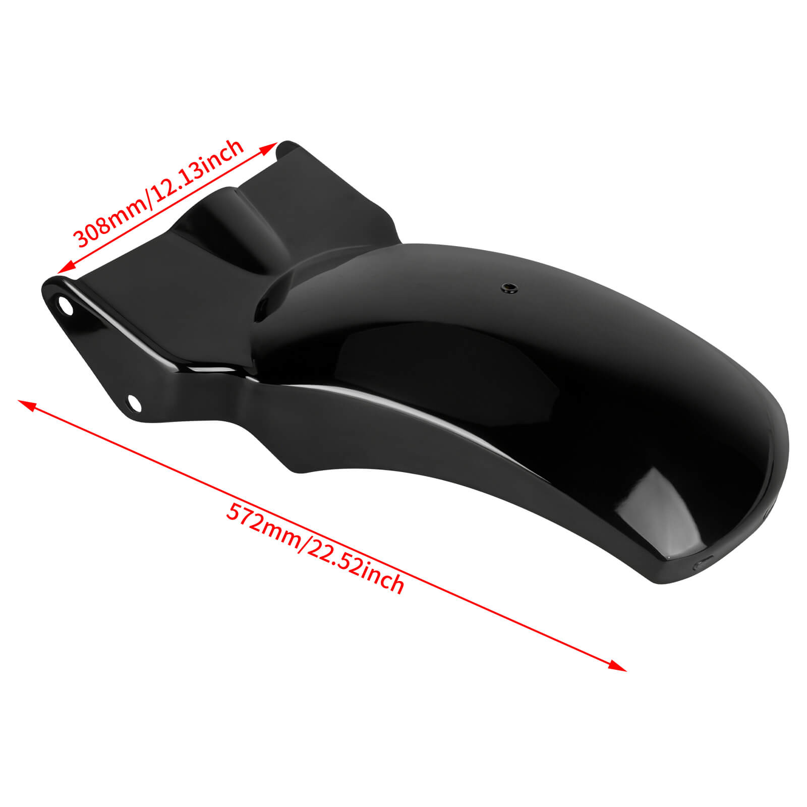 FR004501 Mactions Short Rear Fender With LED System For Softail Size