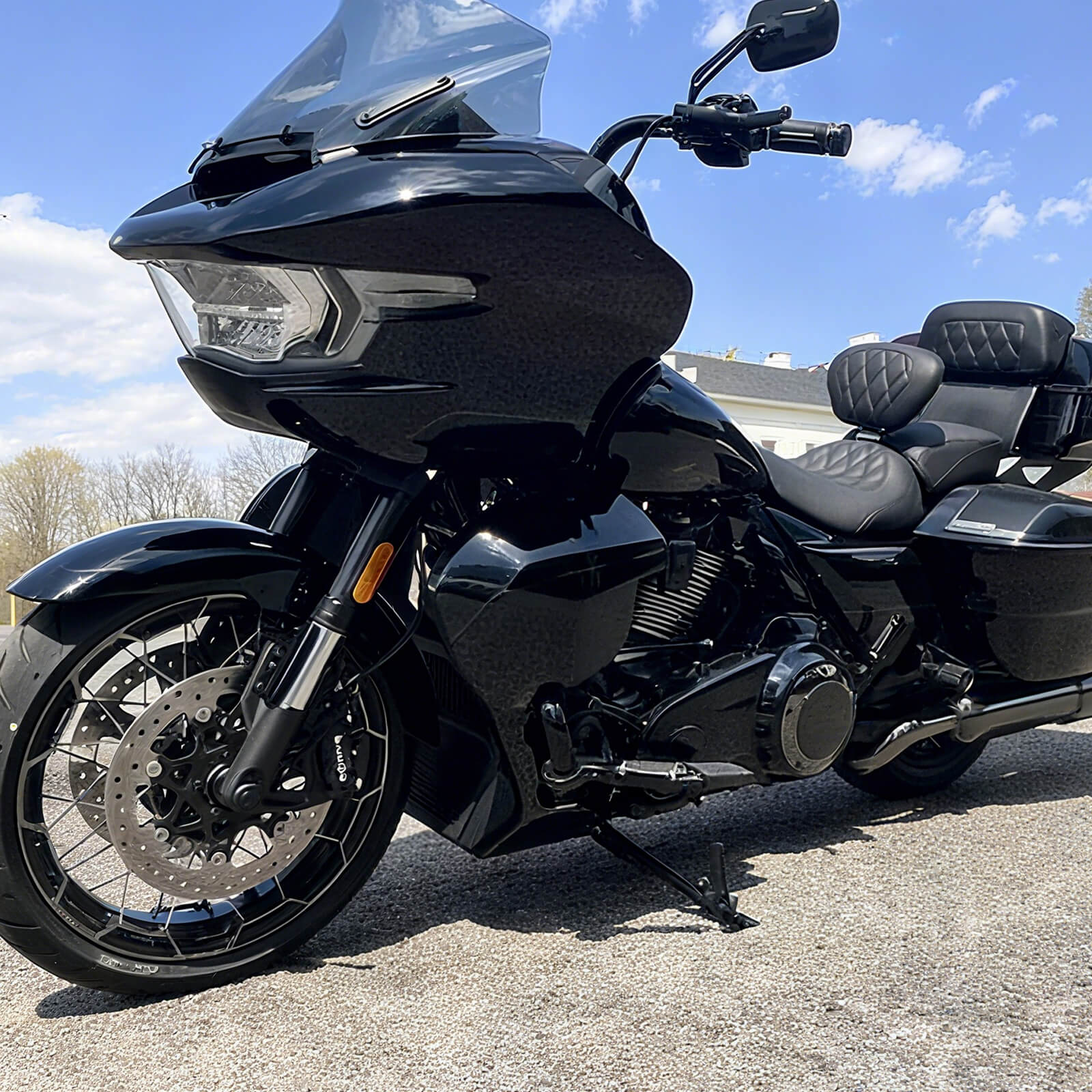 FR005001 mactions Motorcycle Fairing Lowers for Harley touring - black