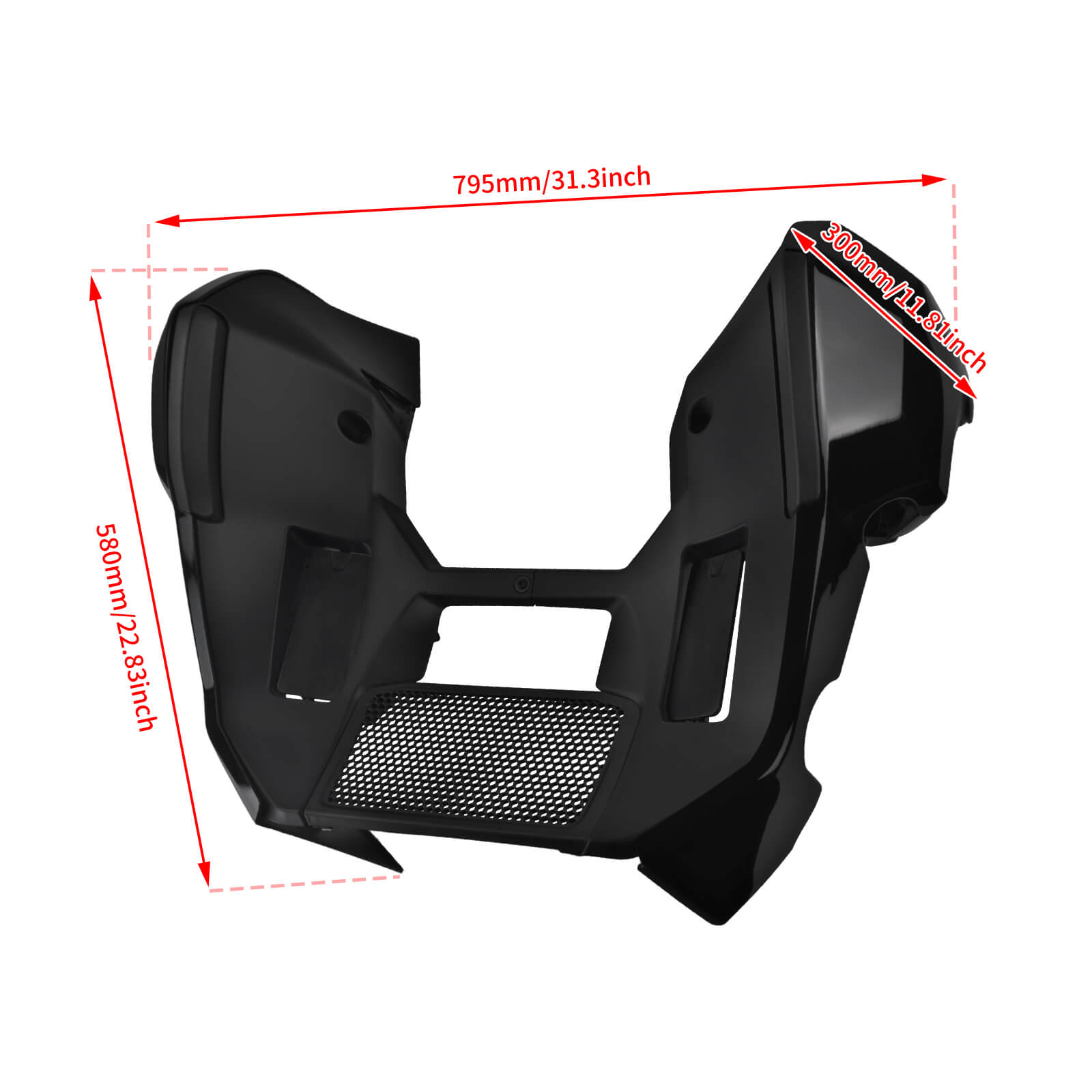 FR005001 mactions Motorcycle Fairing Lowers for Harley touring road glide 2025 - size