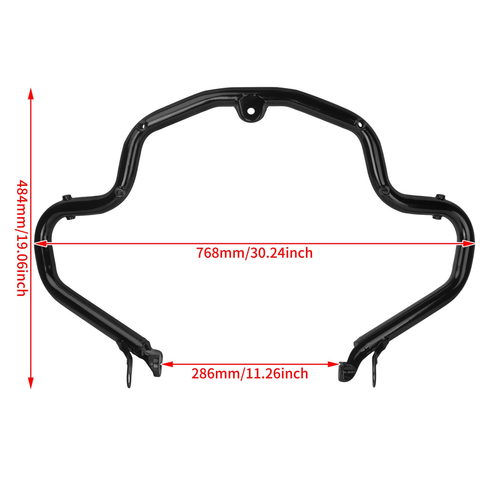 FR005301_Mactions_Engine Guard Crash Bar for Harley Touring Size