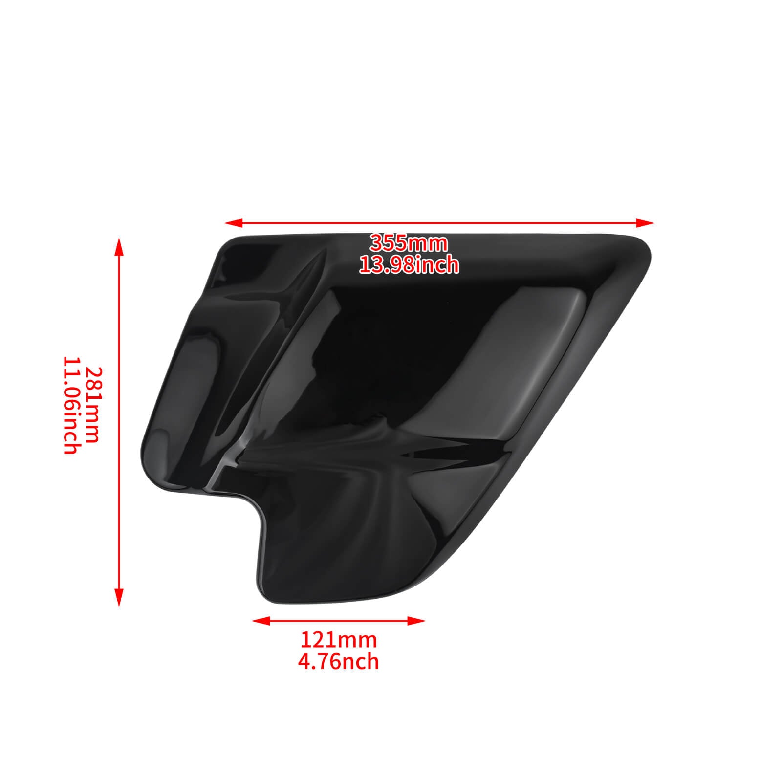 FR005502 Mactions Left & Right Side Covers for Harley Touring Size