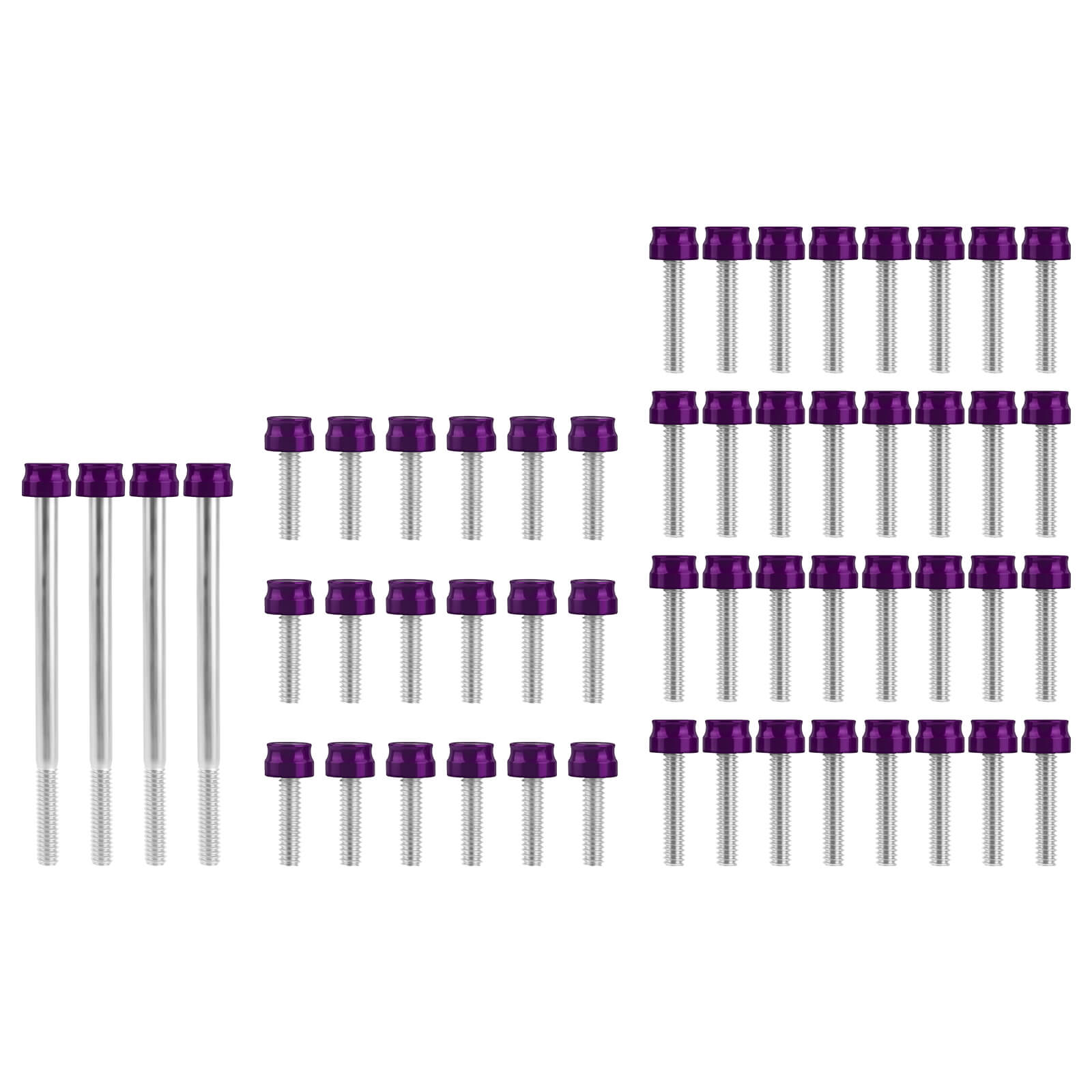 FR006106 mactions Engine Toppers Premium Engine Fastener & Dress-Up Kit for Harley softail 2025 - purple