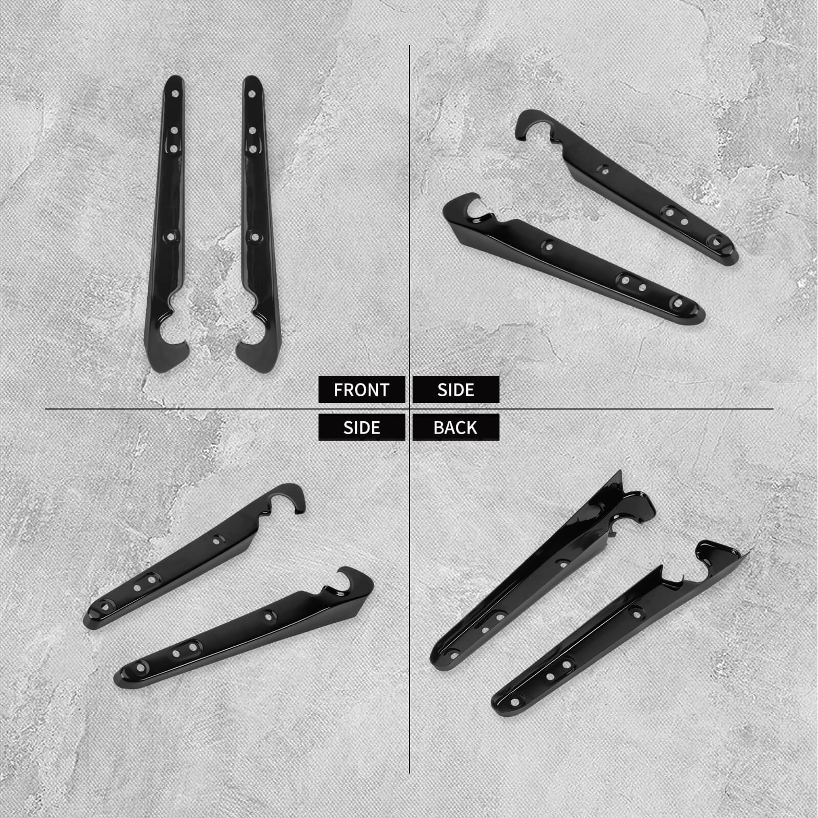 FR006201 mactions Black Rear Fender Support Struts bracket for harley sportster