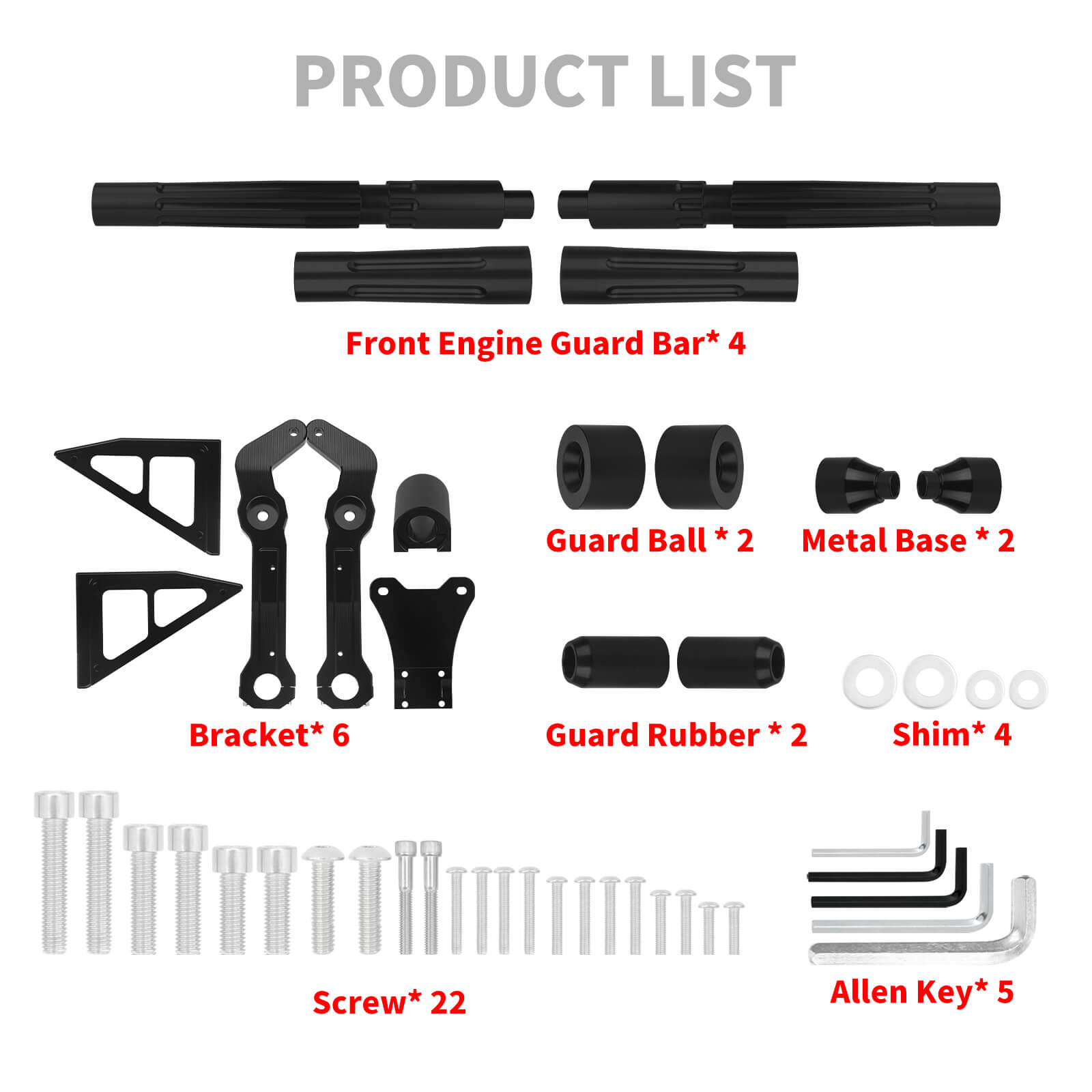 FR007101 mactions CNC Aluminum Flat-Out Front Engine Guard for harley road glide - product list