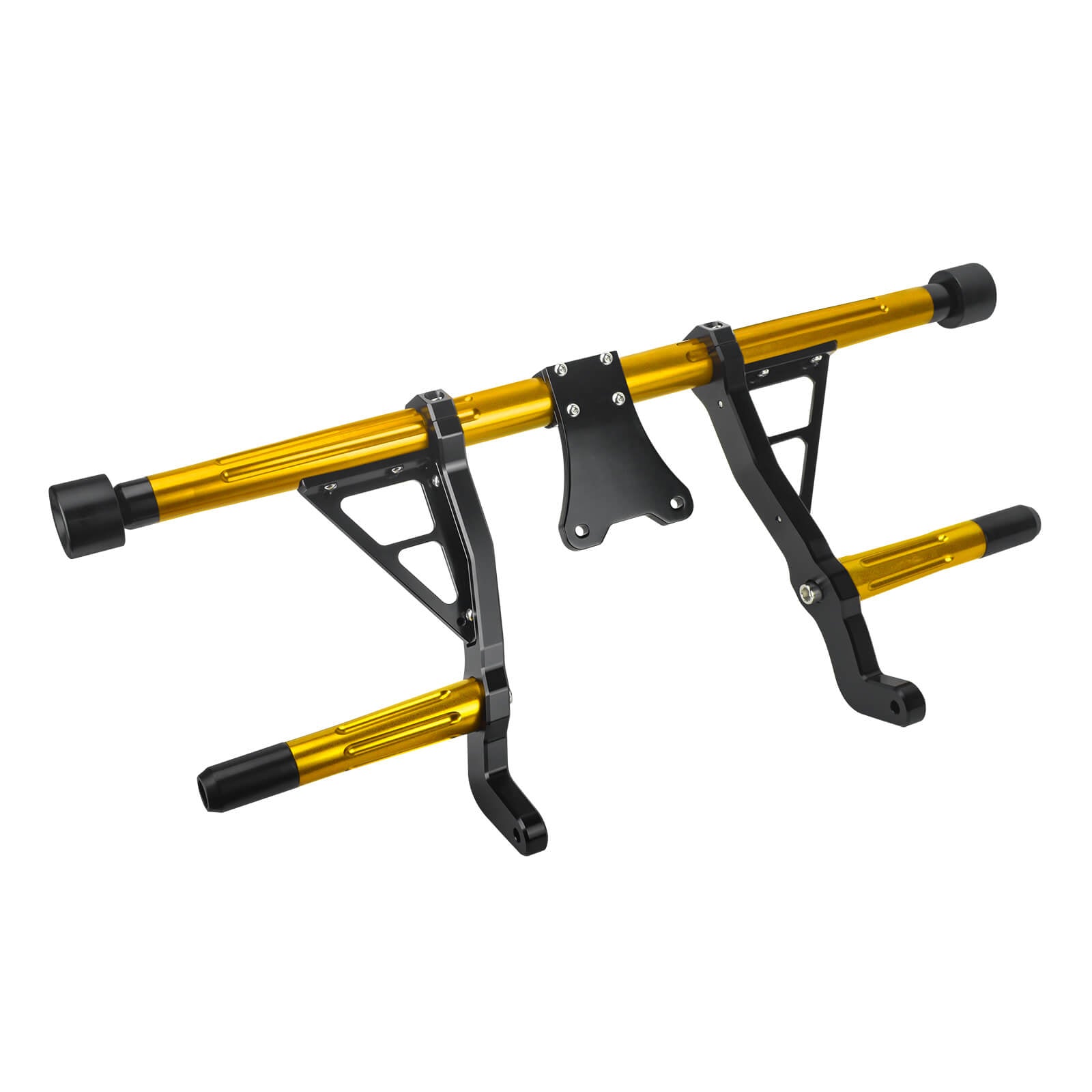 FR007104 mactions CNC Aluminum Flat-Out Front Engine Guard Crash Bar - gold