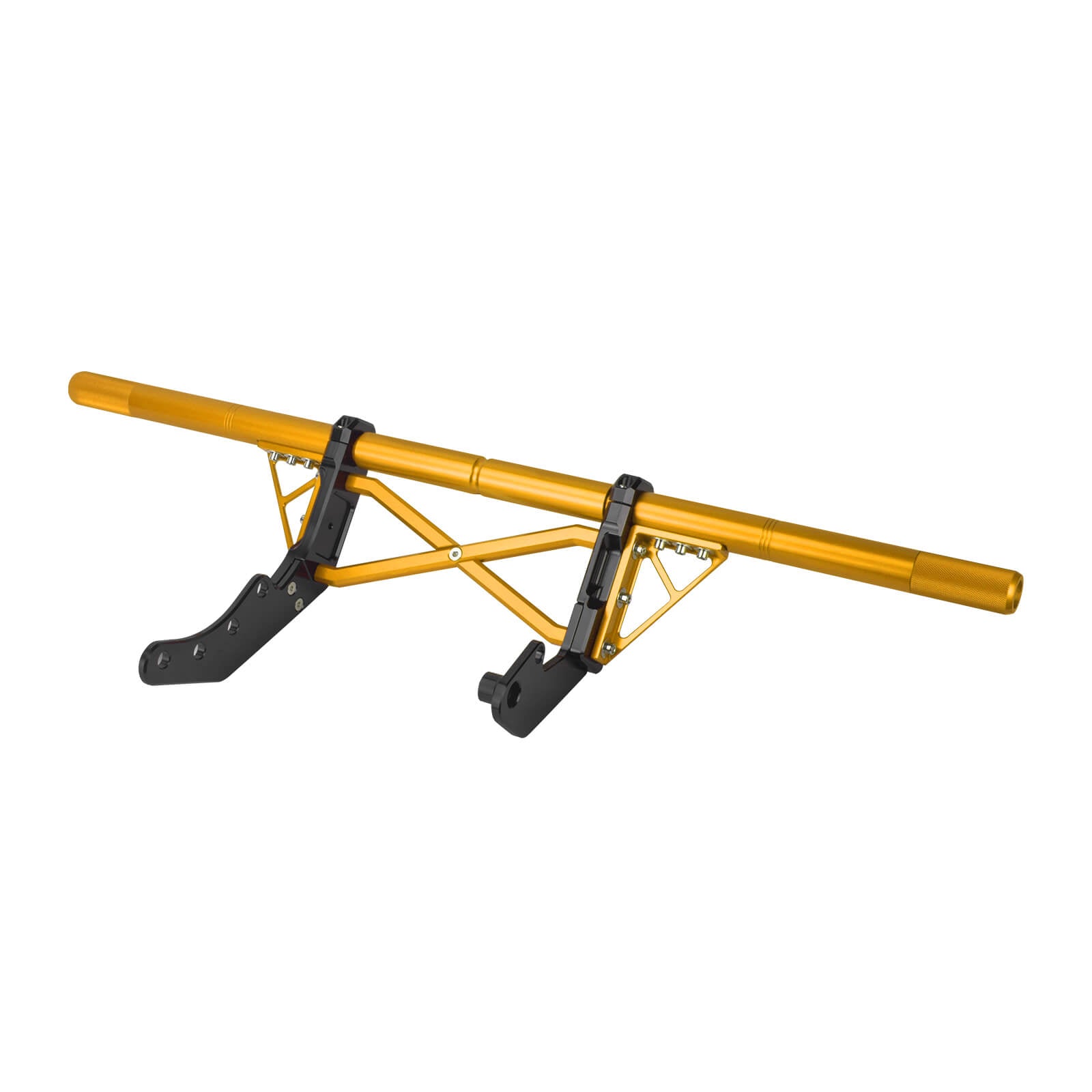 FR007602 mactions Yellow 1.25" Front Highway Crash Bar Pegs for Harley Softail