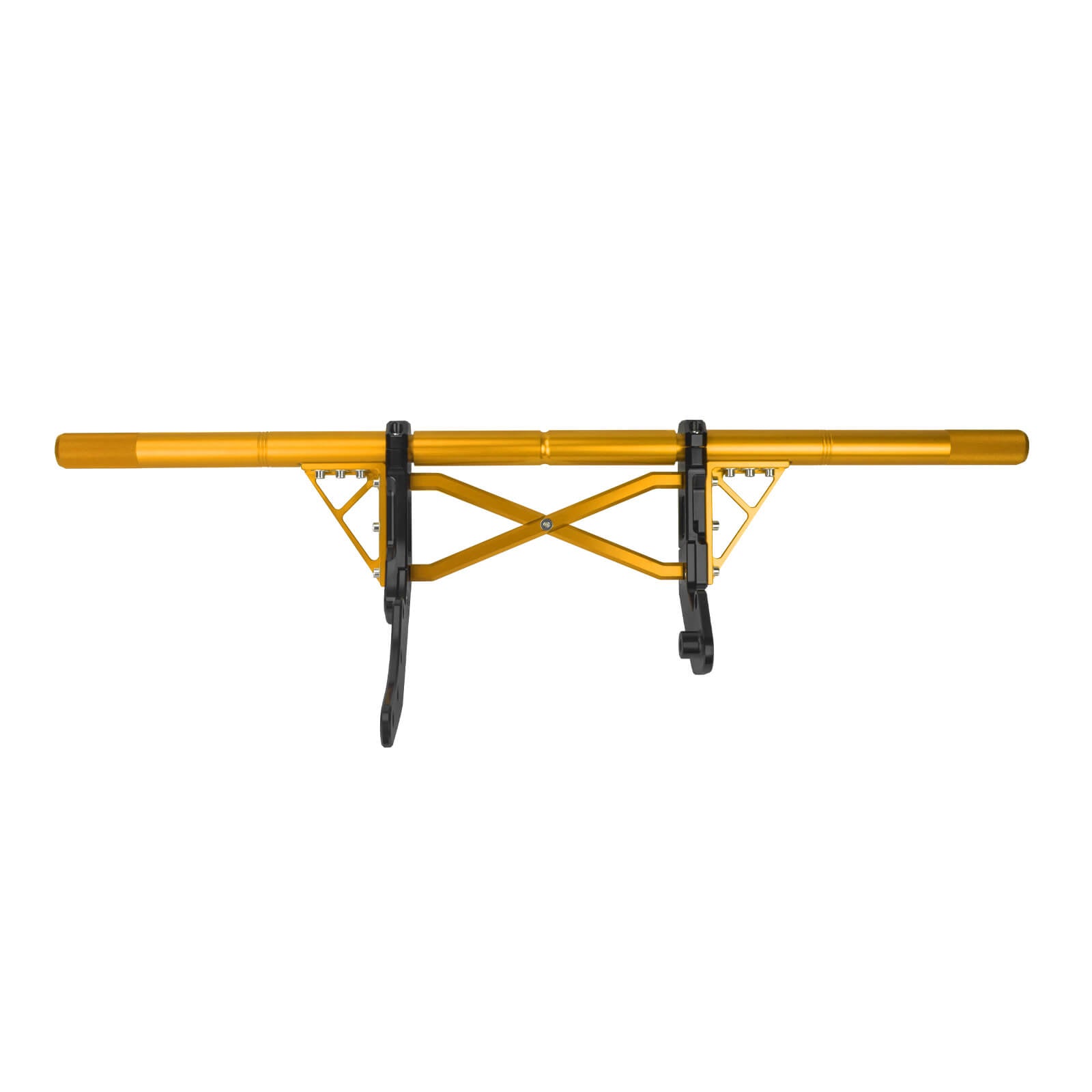 FR007602 mactions Yellow 1.25" Front Highway Crash Bar Pegs for Harley Softail 2019