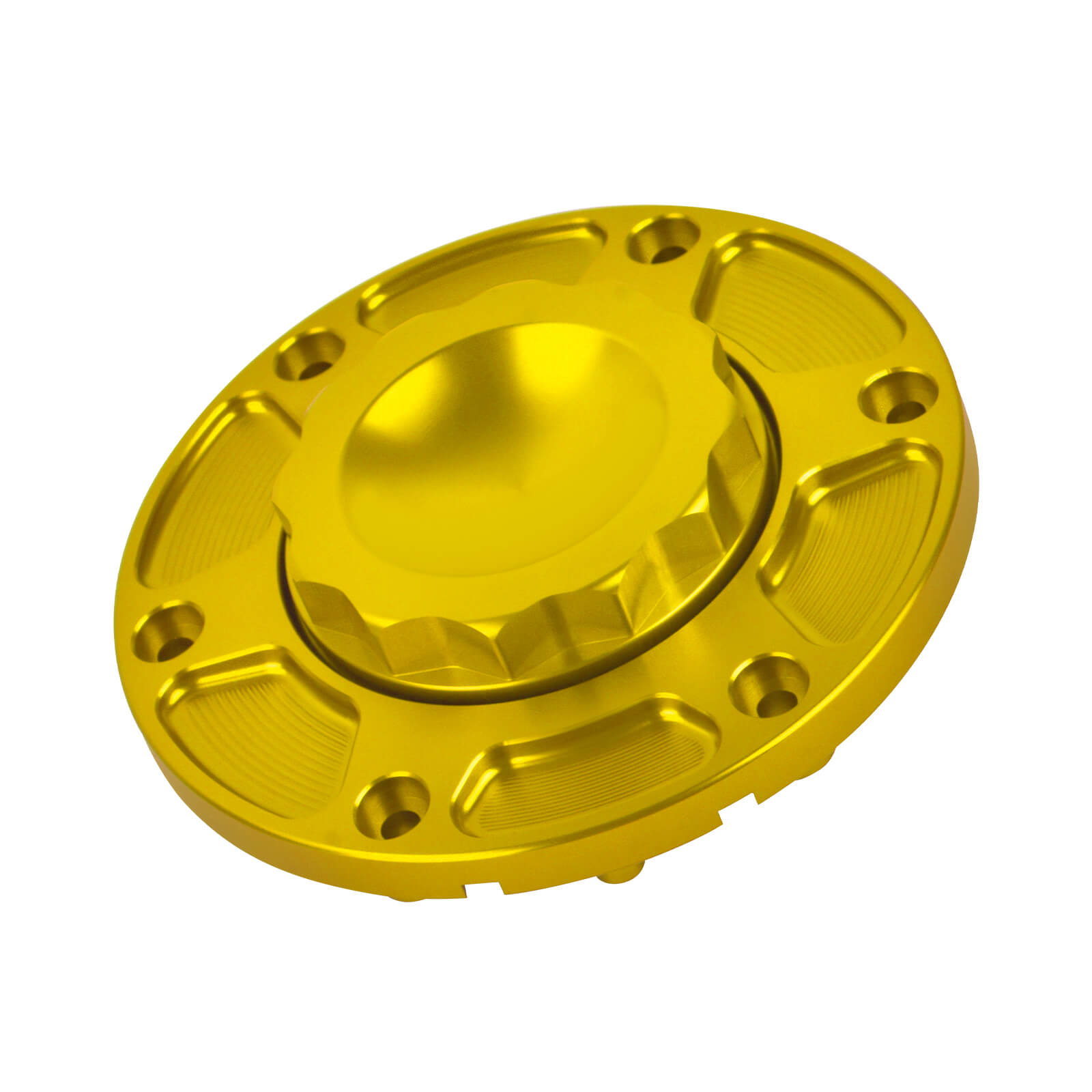 FU000904 mactions Premium CNC Billet Gas Cap For Harley road glide 2025 - gold
